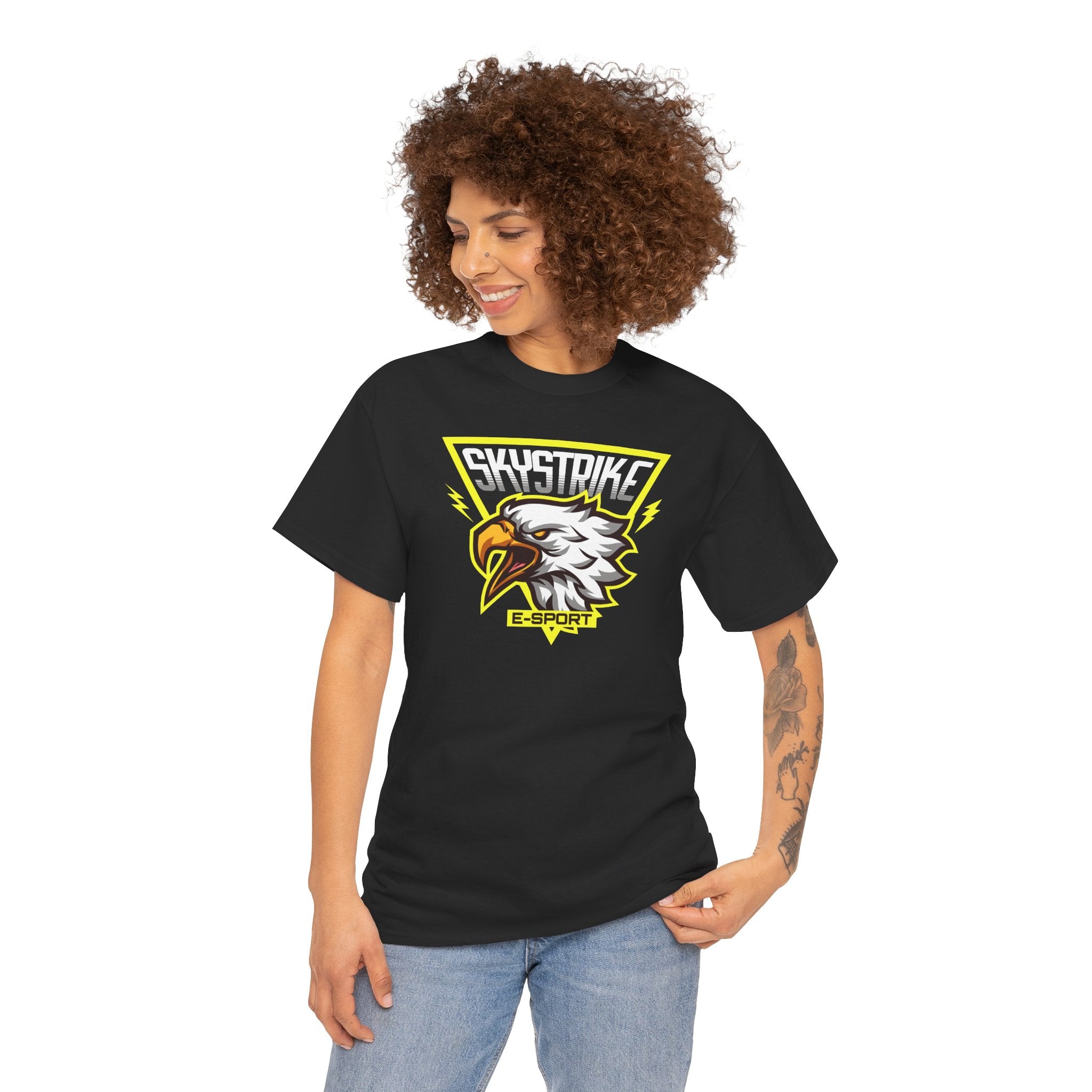 Skystrike E-Sport Eagle | Bold Gaming Graphic T-Shirt | Cr8tive Designs
