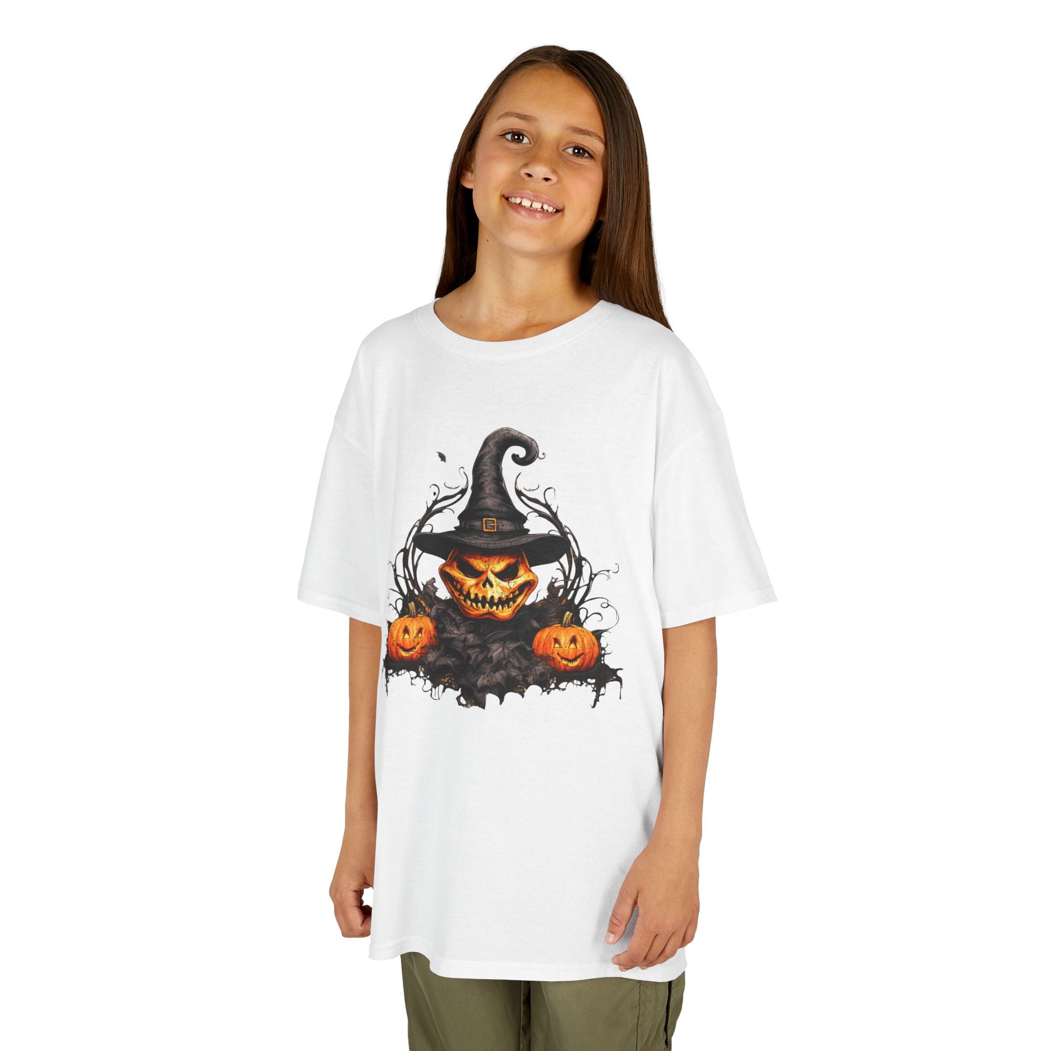 Kids Halloween Pumpkin Witch T-Shirt | Cr8tive Designs