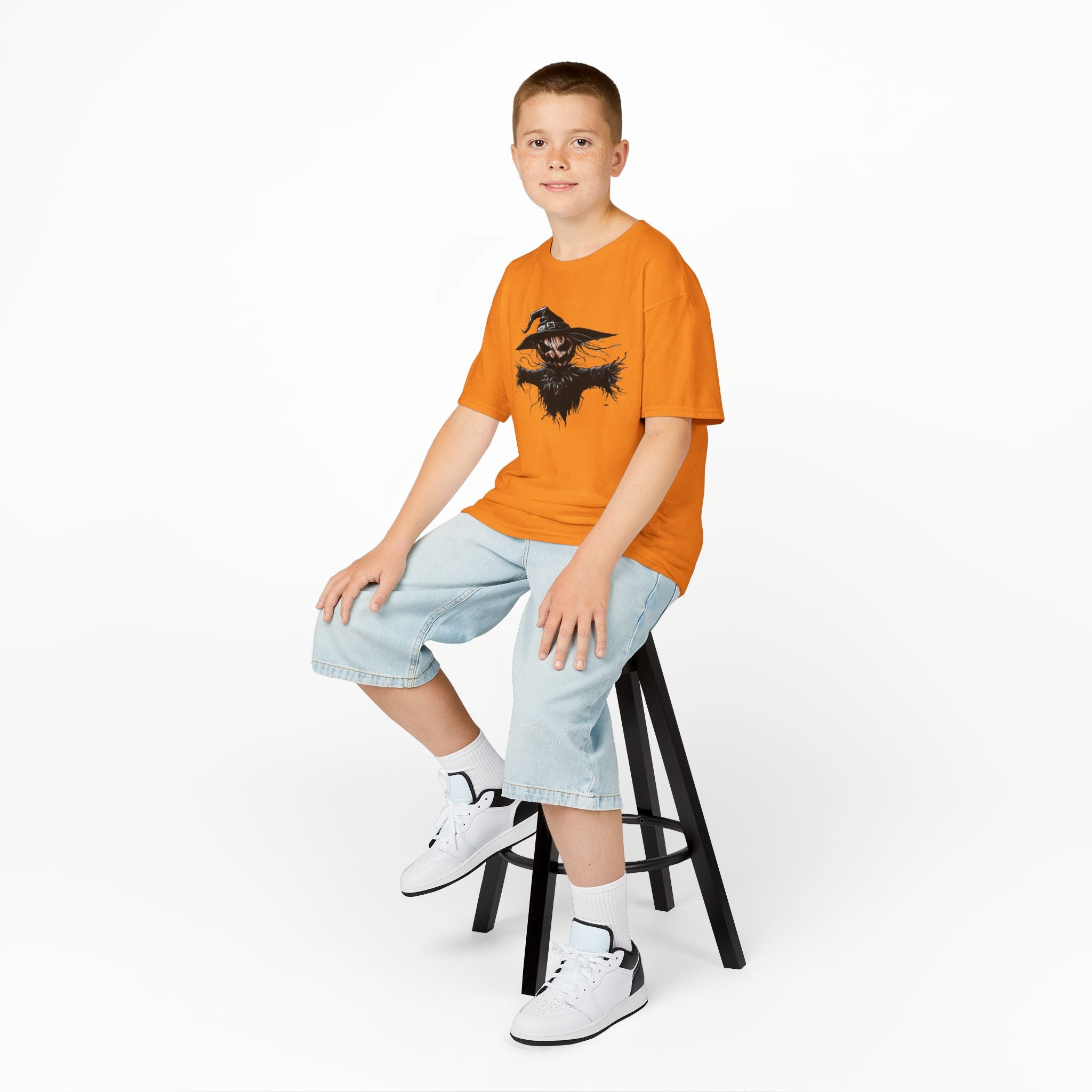 Spooky Scarecrow Youth T-Shirt | Wicked Scarecrow Graphic Tee | Cr8tive Designs