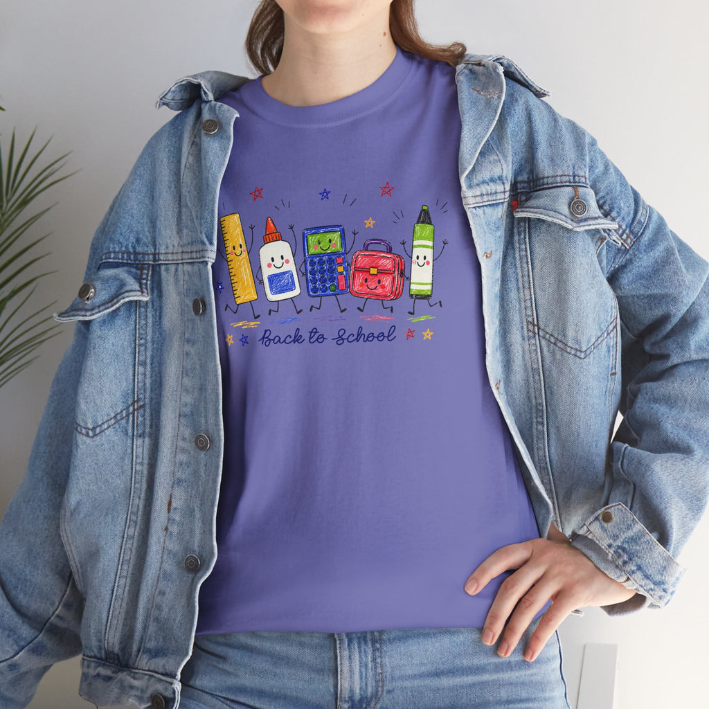 School Vibes Shirt | Colorful Back to School Tee | Cr8tive Designs