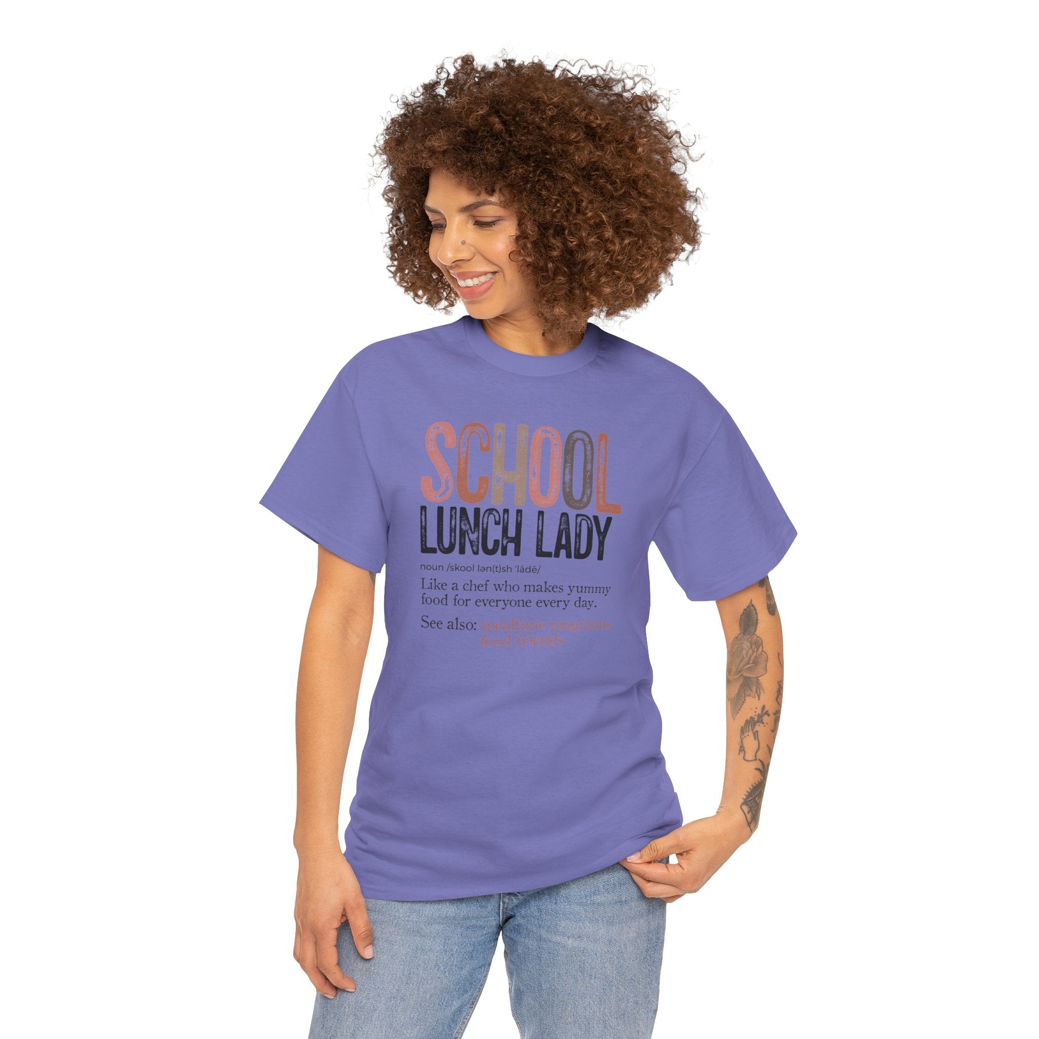 School Lunch Lady | Retro Cafeteria Staff T-Shirt | Cr8tive Designs