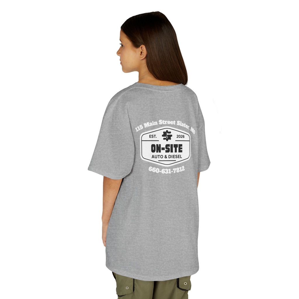 On-Site Auto & Diesel Custom Business Youth T-Shirt | Automotive Workwear | Cr8tive Designs