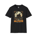 Halloween Haunted House T-Shirt | 'Happy Halloween' Pumpkin & Bats Tee | Cr8tive Designs