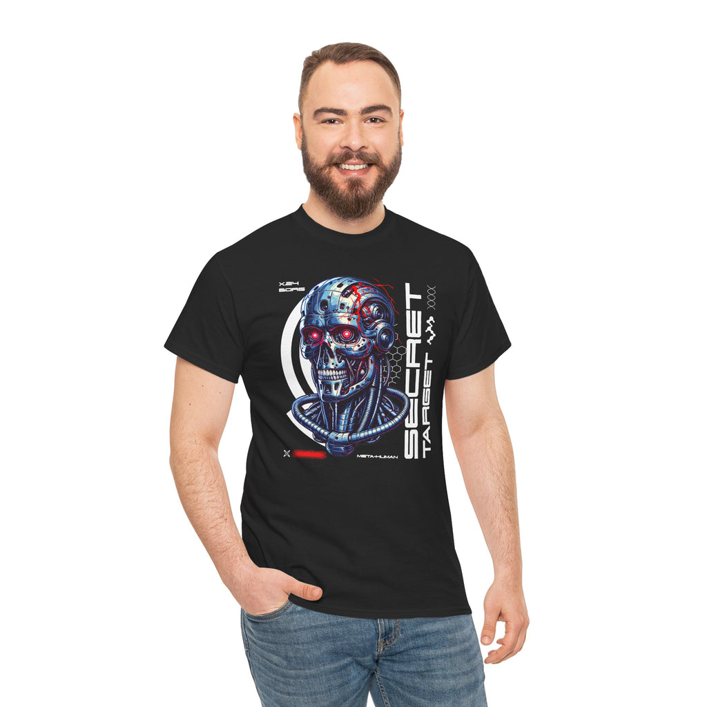 Cybernetic Skull | Futuristic Sci-Fi Graphic T-Shirt | Cr8tive Designs