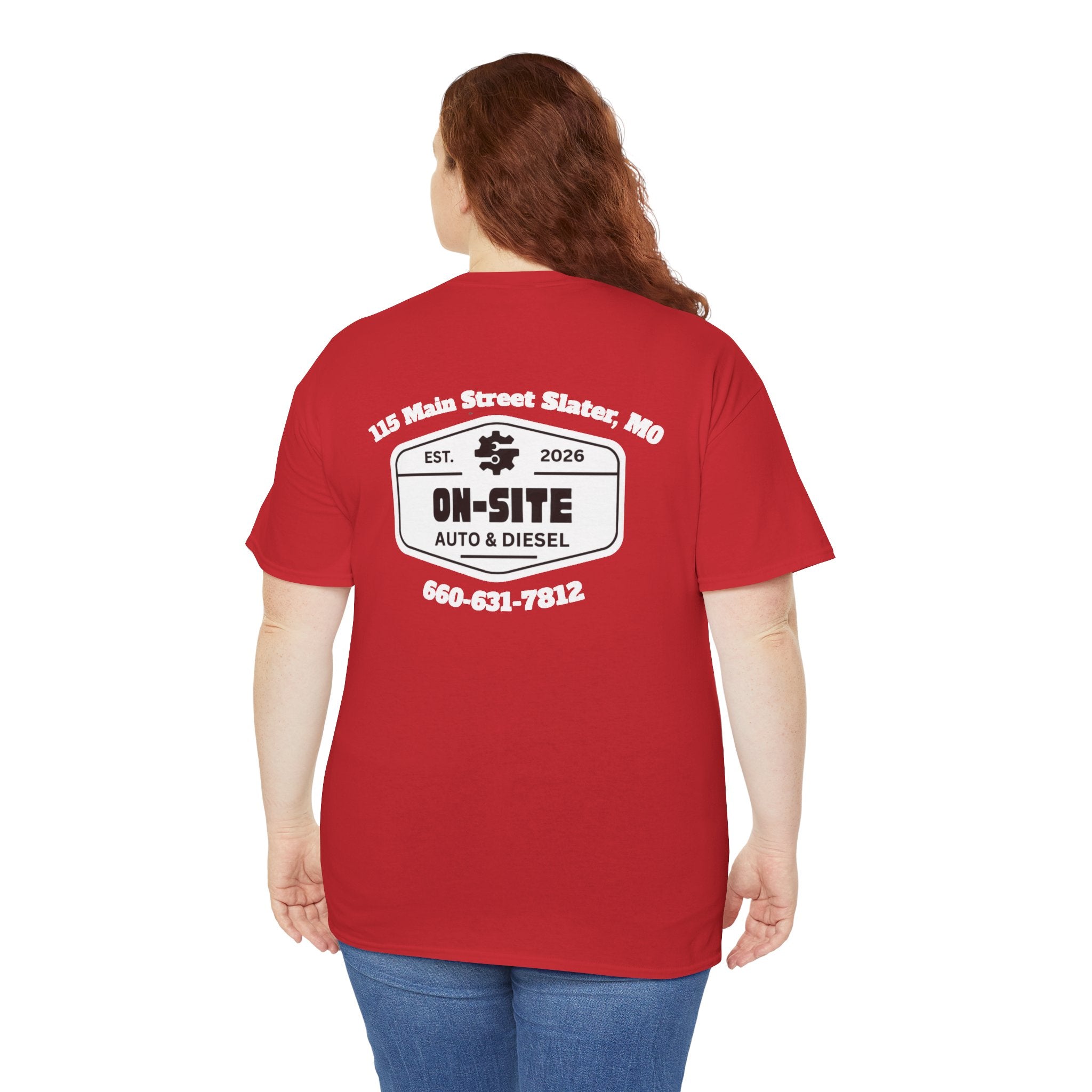 On-Site Auto & Diesel Logo T-Shirt | Local Business Work Shirt | Cr8tive Designs