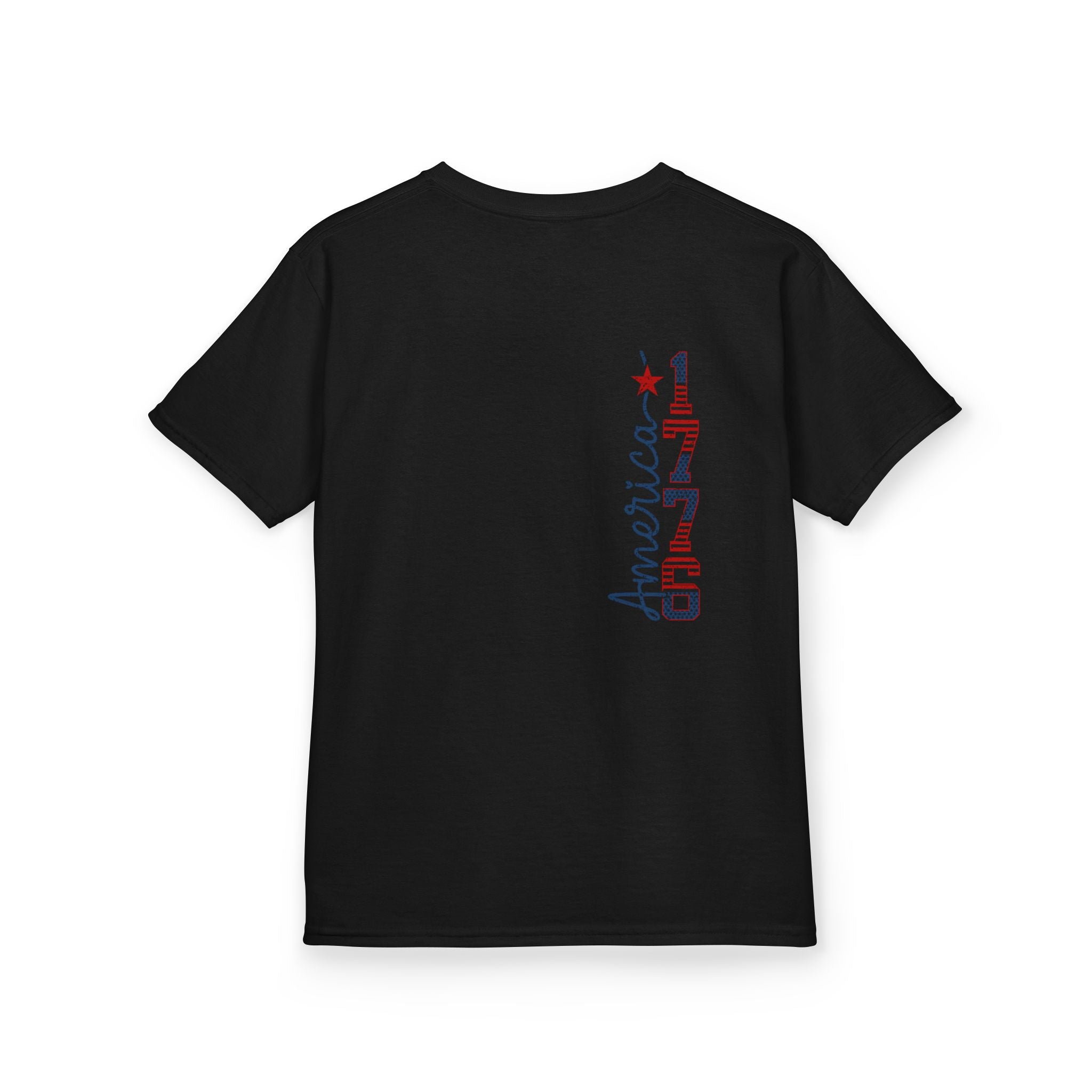 Kids USA Flag Tee | Patriotic Front and Back Design | Cr8tive Designs