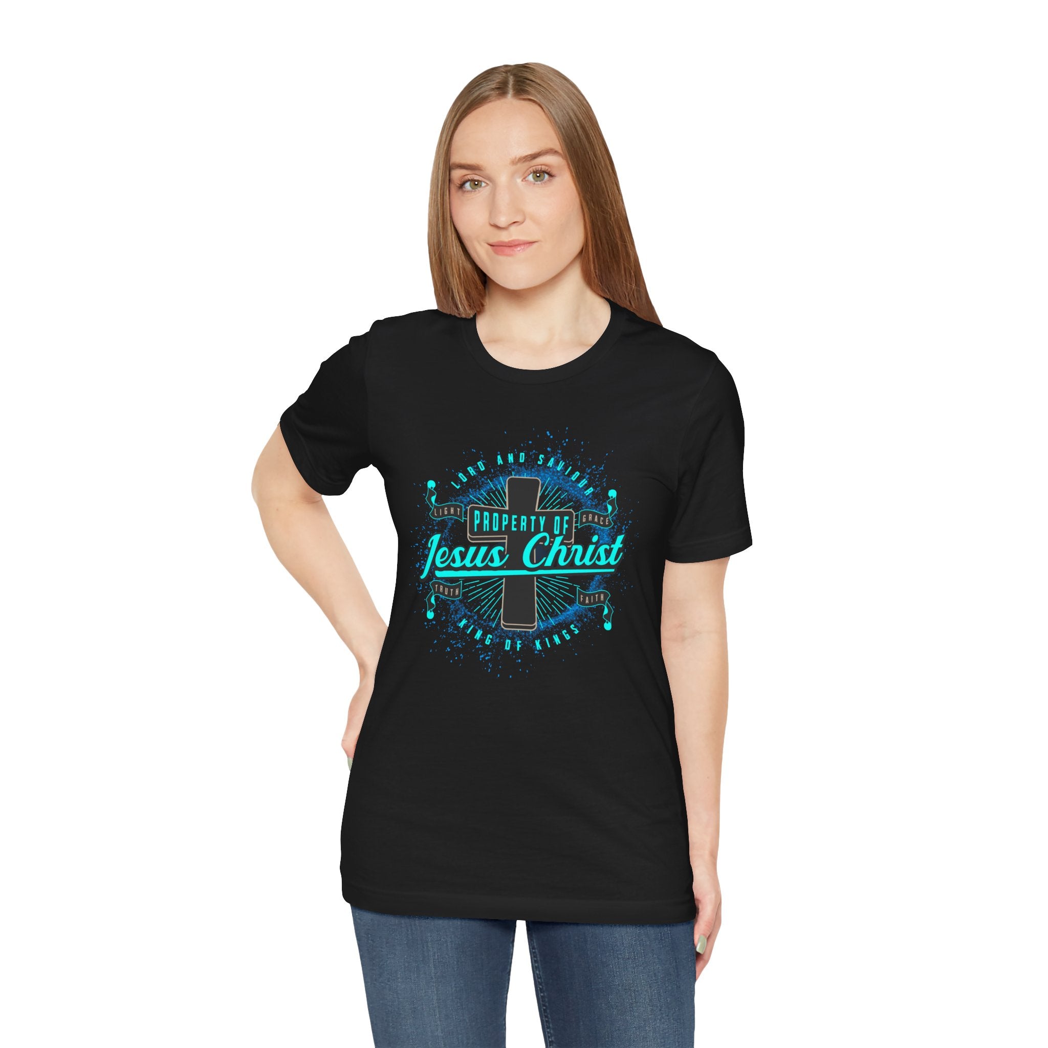 Jesus Christ Cross T-Shirt — "Property of Jesus Christ" Faith Tee| Cr8tive Designs