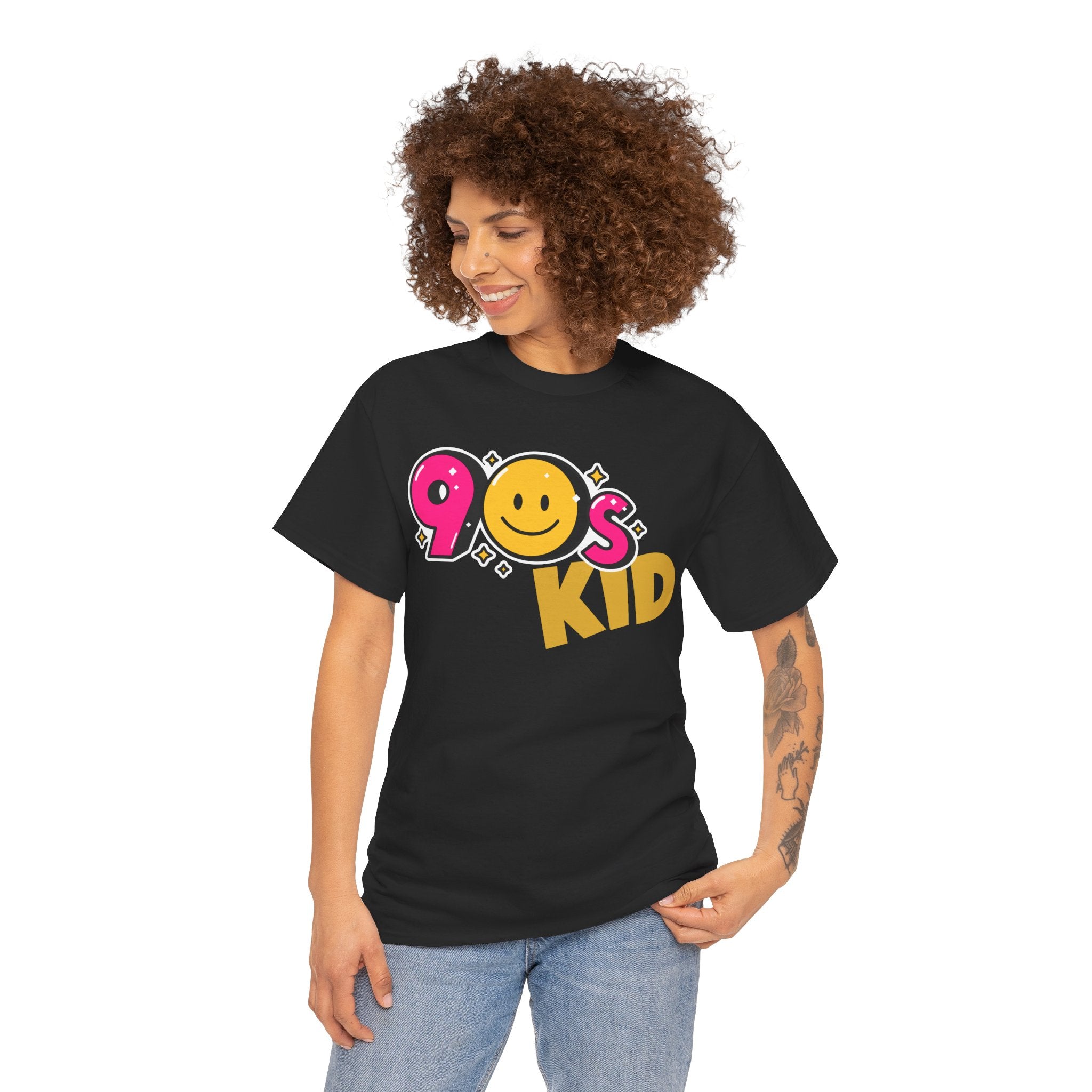 90s Kid Retro Smiley Graphic T-Shirt
