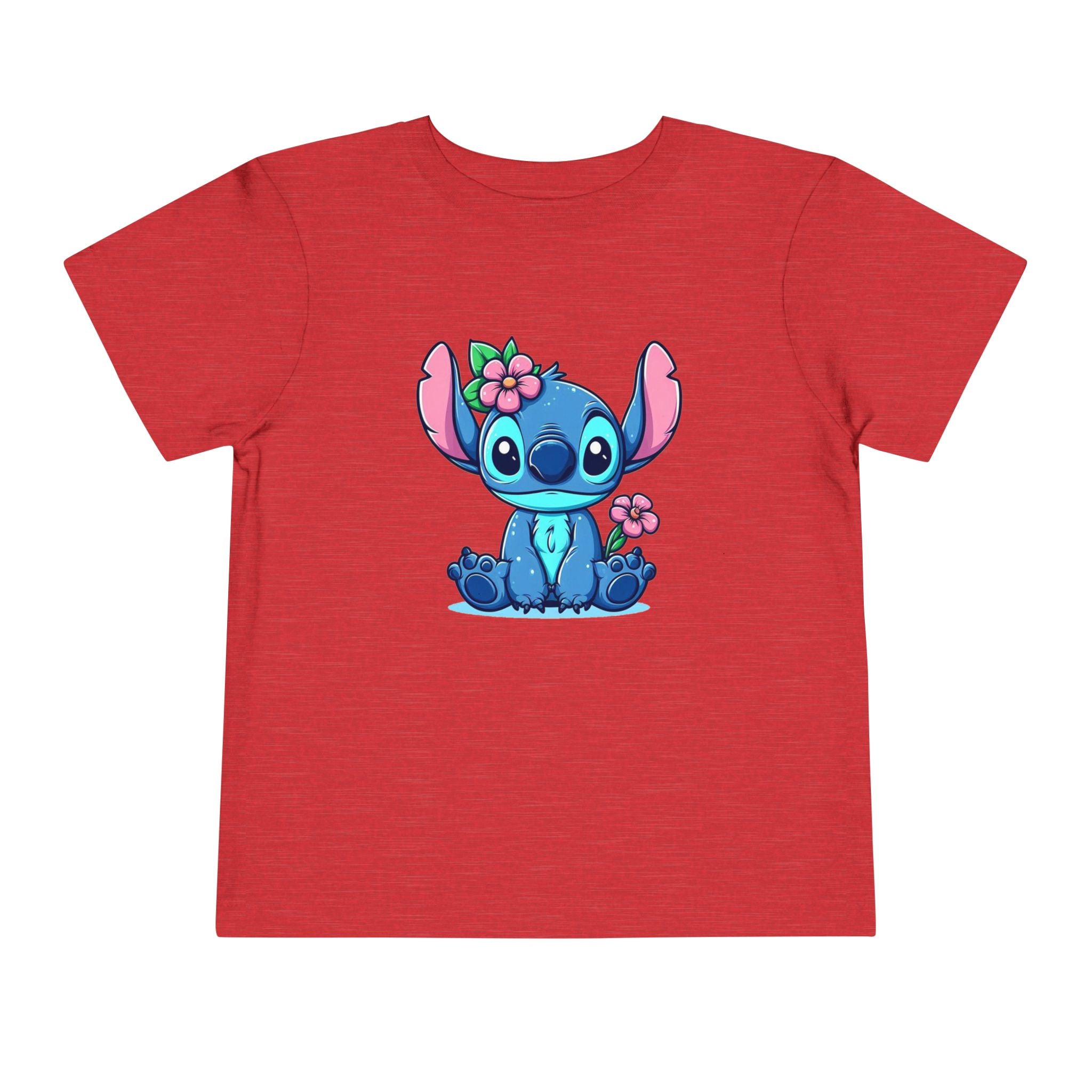 Floral Stitch Toddler Tee | Cute Tropical Character T-Shirt | Cr8tive Designs