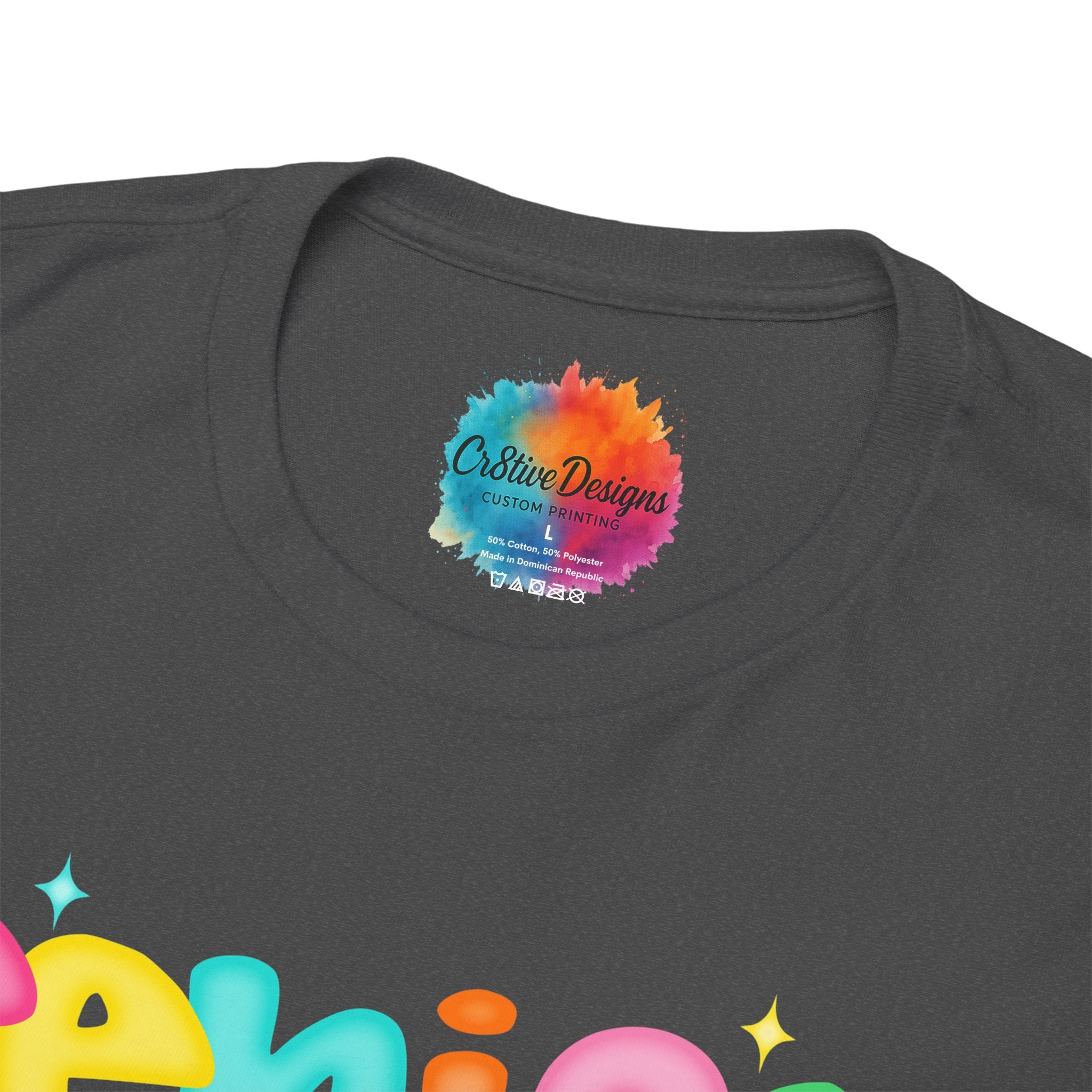 Senior 2026 Retro Colorful T-Shirt | Groovy Stacked Senior Tee | Fun Graduation Shirt | Cr8tive Designs