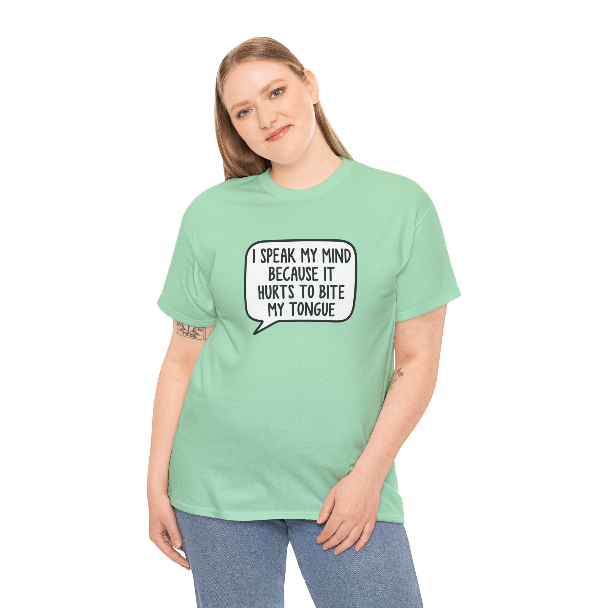 I Speak My Mind | Funny Sarcastic Speech Bubble Shirt | Cr8tive Designs