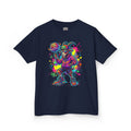 Kids Basketball Player Neon Splash T-Shirt | Cr8tive Designs