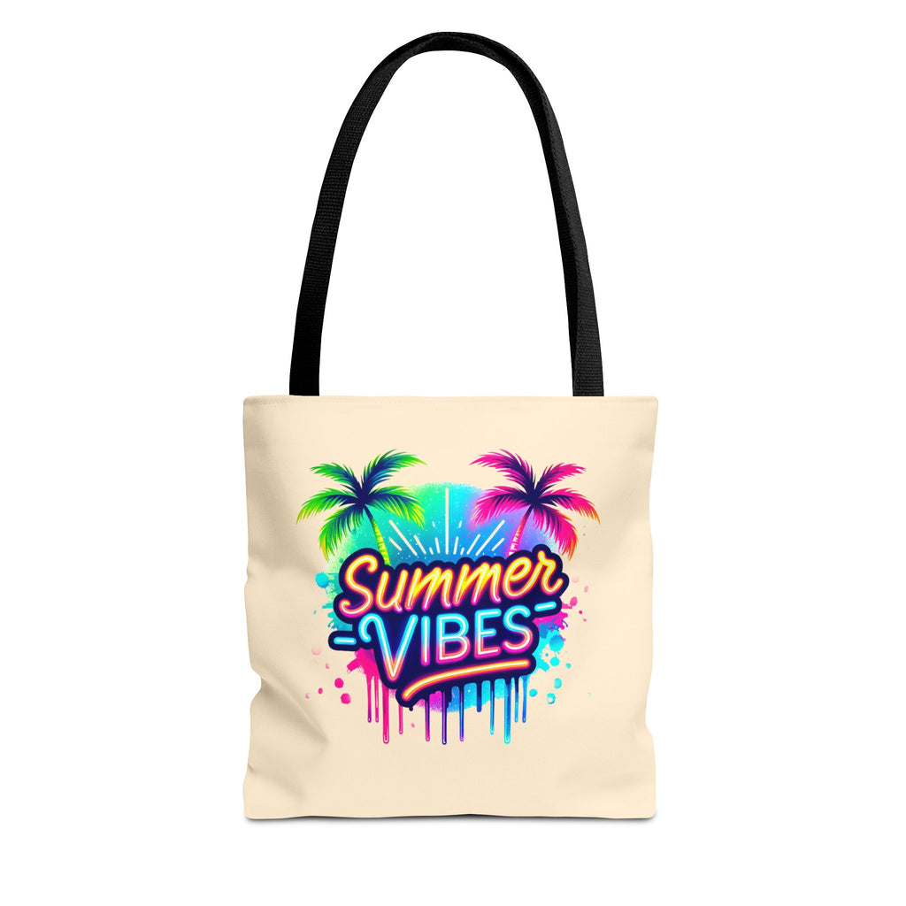 Summer Vibes | Neon Tropical Tote Bag | Cr8tive Designs
