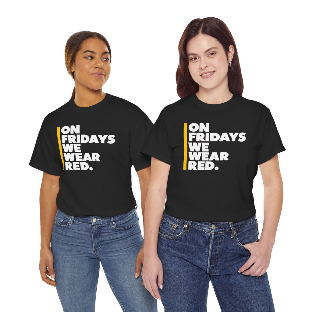On Fridays We Wear Red Shirt | Red Friday Football Game Day T-Shirt | Cr8tive Designs
