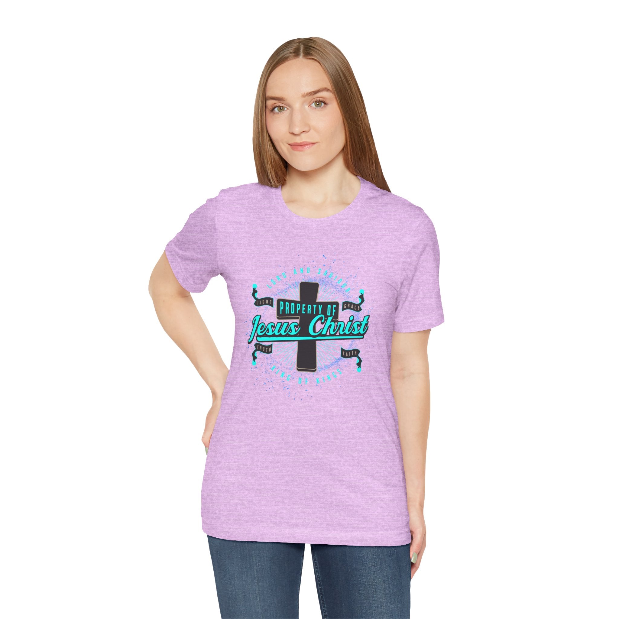 Jesus Christ Cross T-Shirt — "Property of Jesus Christ" Faith Tee| Cr8tive Designs