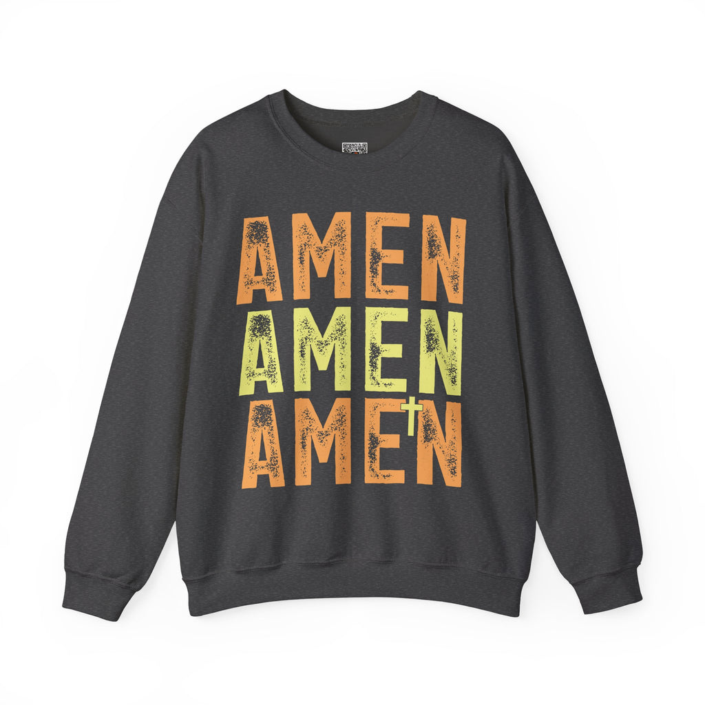 Amen Amen Amen – Bold Christian Faith Sweatshirt | Cr8tive Designs