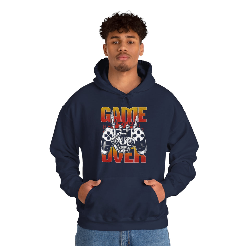 Game Over | Retro Skeleton Gamer Hoodie | Cr8tive Designs