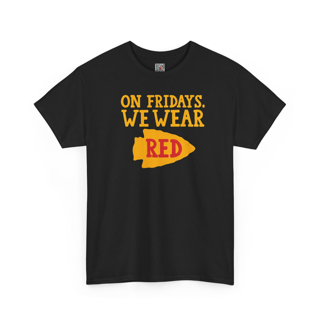 On Fridays We Wear Red Unisex T-Shirt | Football Sunday Game Day Tee | Cr8tive Designs