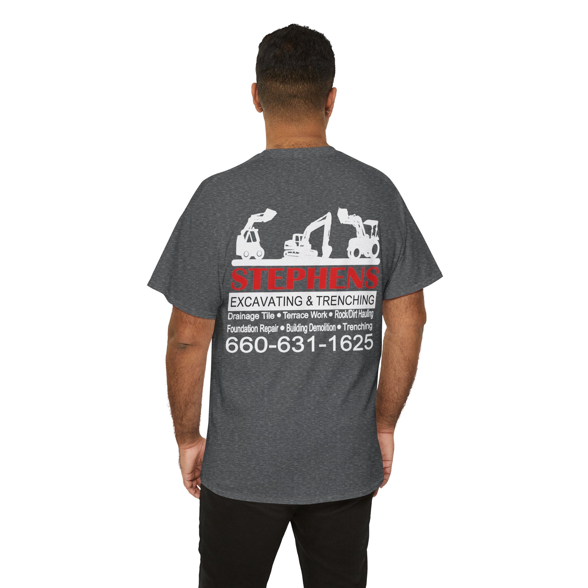 Stephens Excavating & Trenching Business T-Shirt | Custom Work Shirt | Cr8tive Designs
