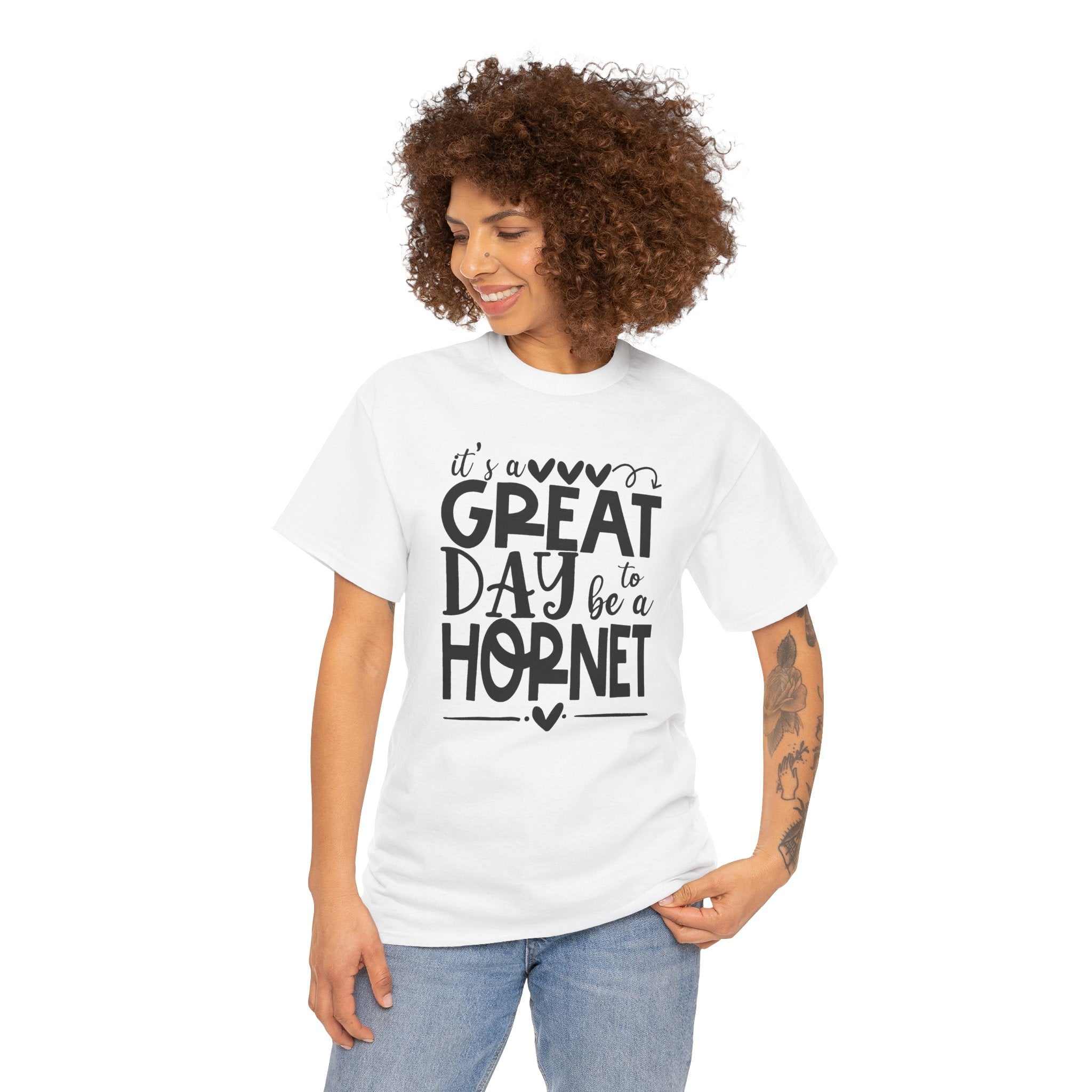 It's a Great Day to Be a Hornet T-Shirt | School Spirit Mascot Tee | Cr8tive Designs