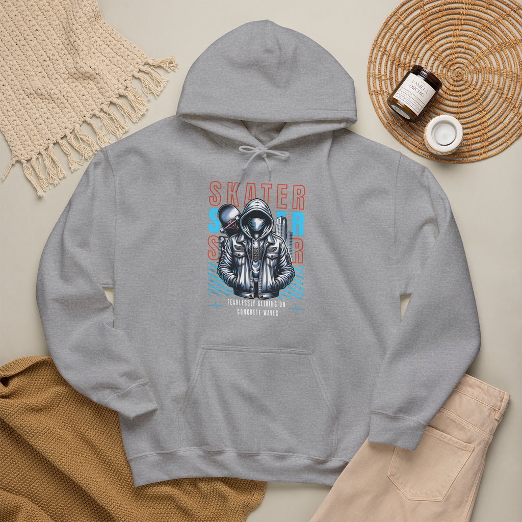 Skater Fearlessly Gliding | Urban Streetwear Hoodie | Cr8tive Designs