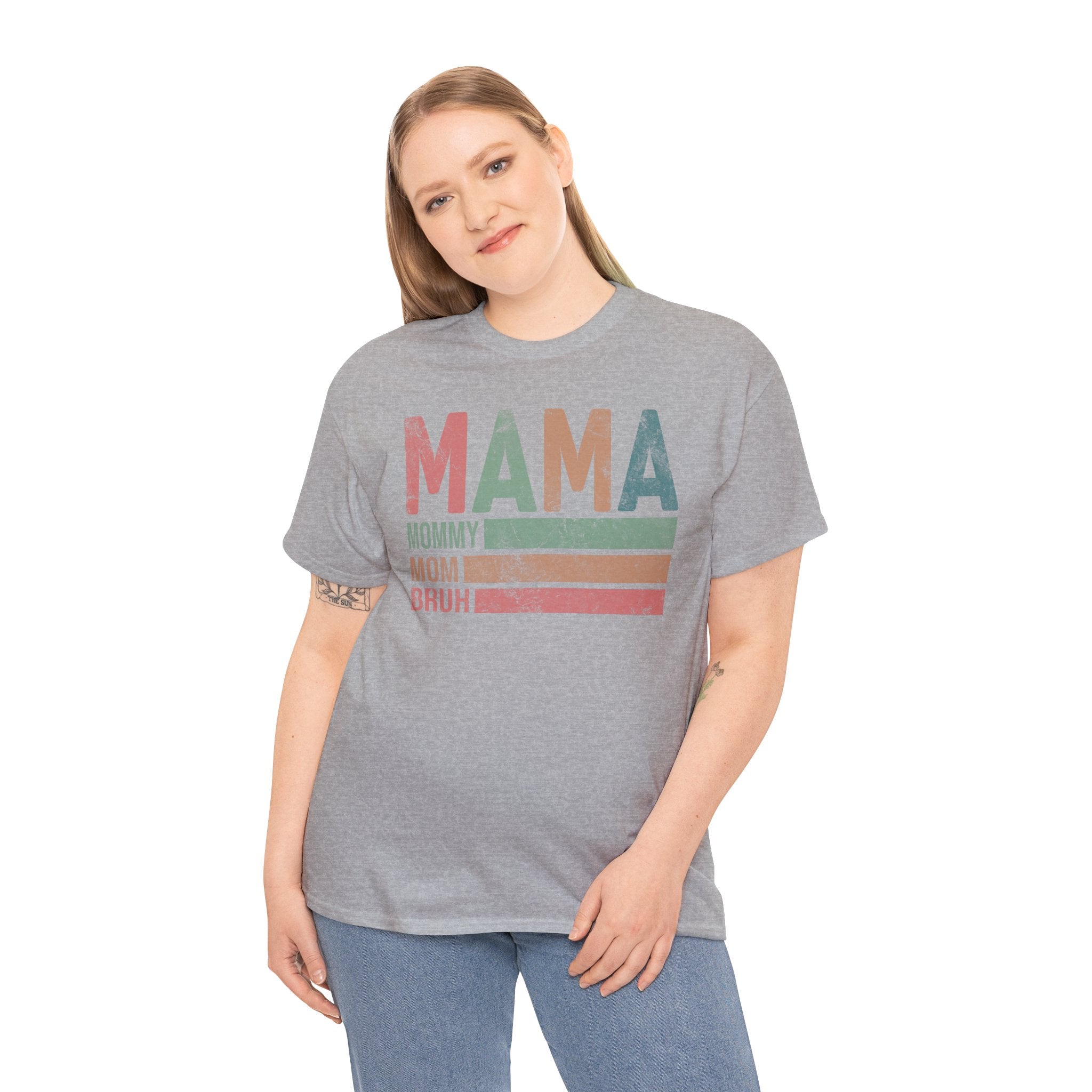 Mama Shirt – Funny Mom Life T-Shirt, “Mom Bruh” Graphic Tee | Cr8tive Designs