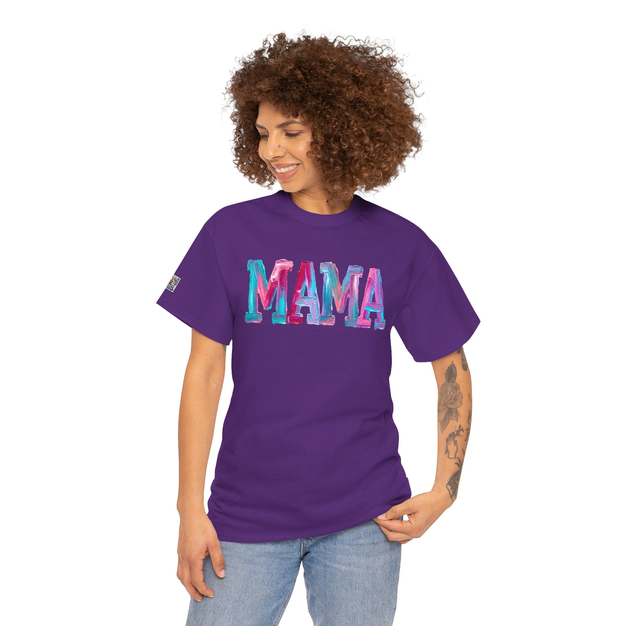 MAMA Bright Splash T-Shirt| Colorful Graphic Shirt | Cr8tive Designs