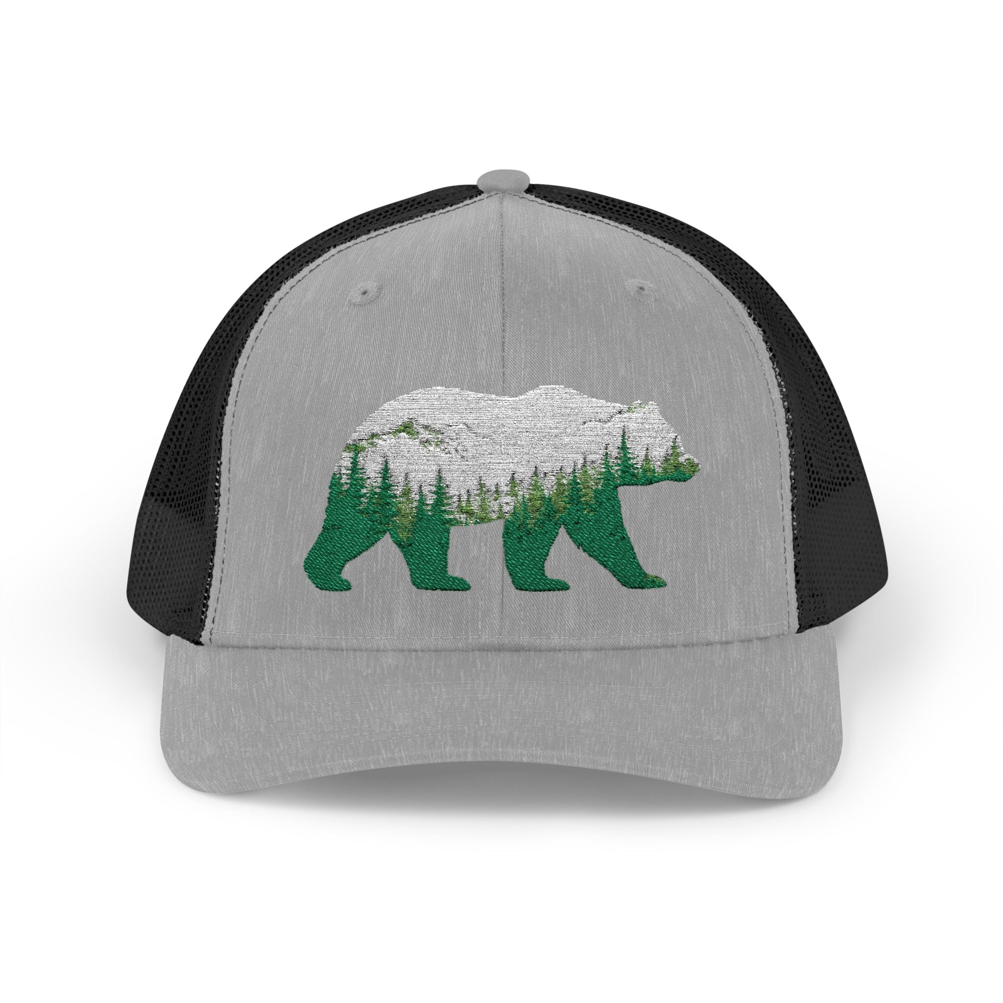 Bear Forest Trucker Snapback Cap