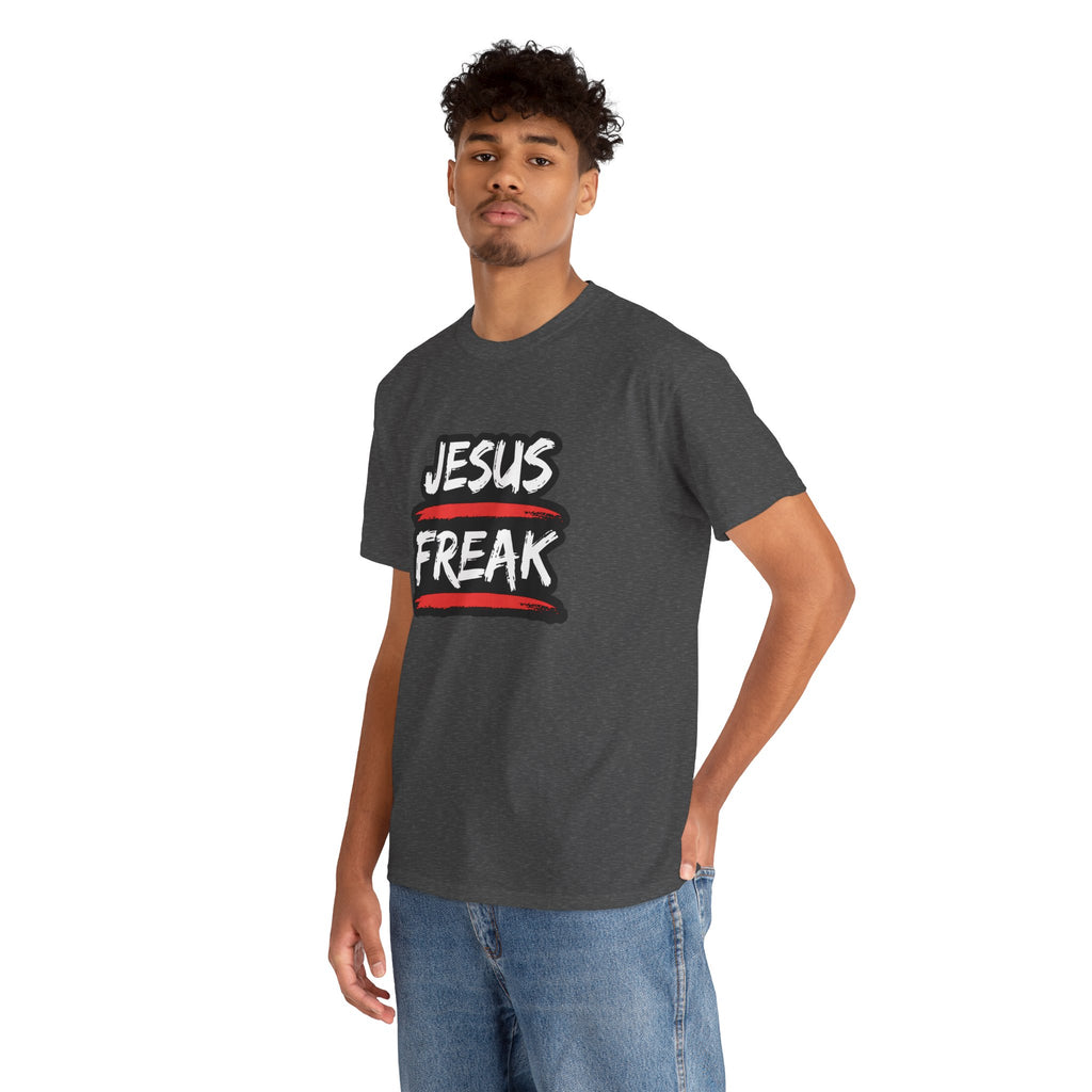 Jesus Freak Tshirt with Red Brushstroke