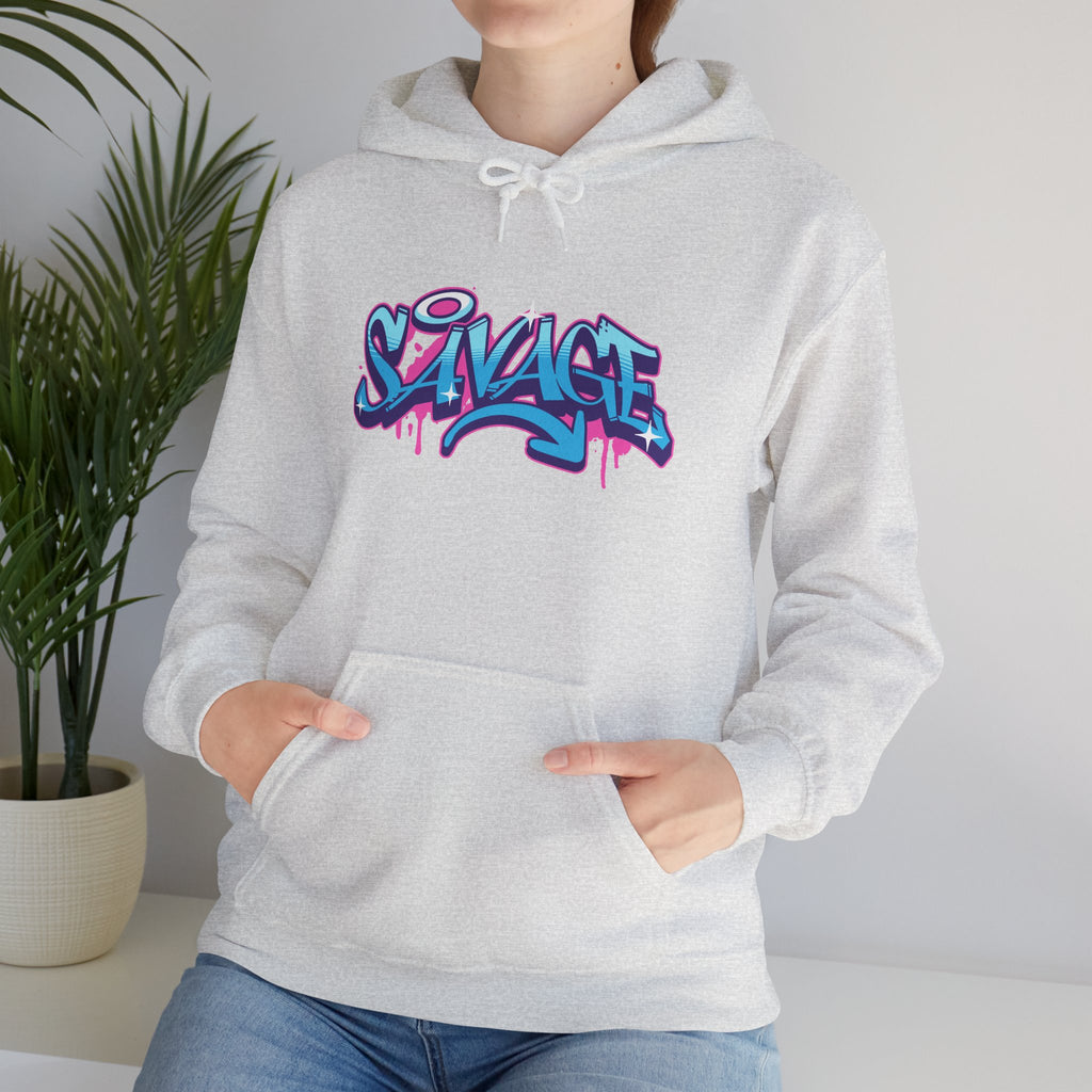 Savage | Colorful Graffiti Streetwear Hoodie | Cr8tive Designs