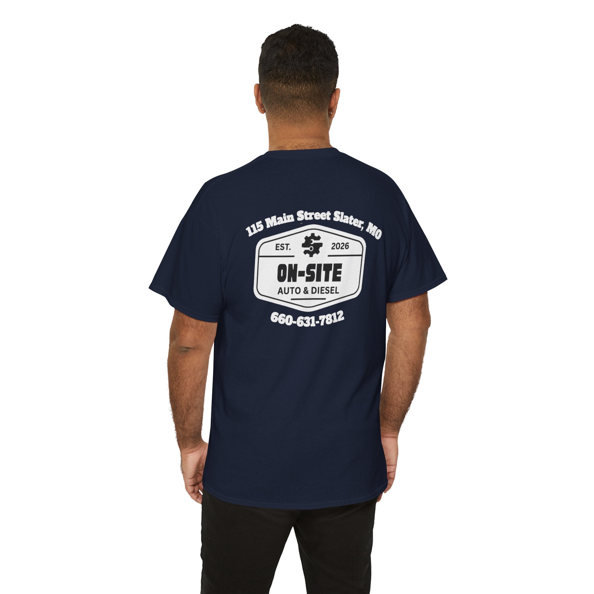On-Site Auto & Diesel Logo T-Shirt | Local Business Work Shirt | Cr8tive Designs