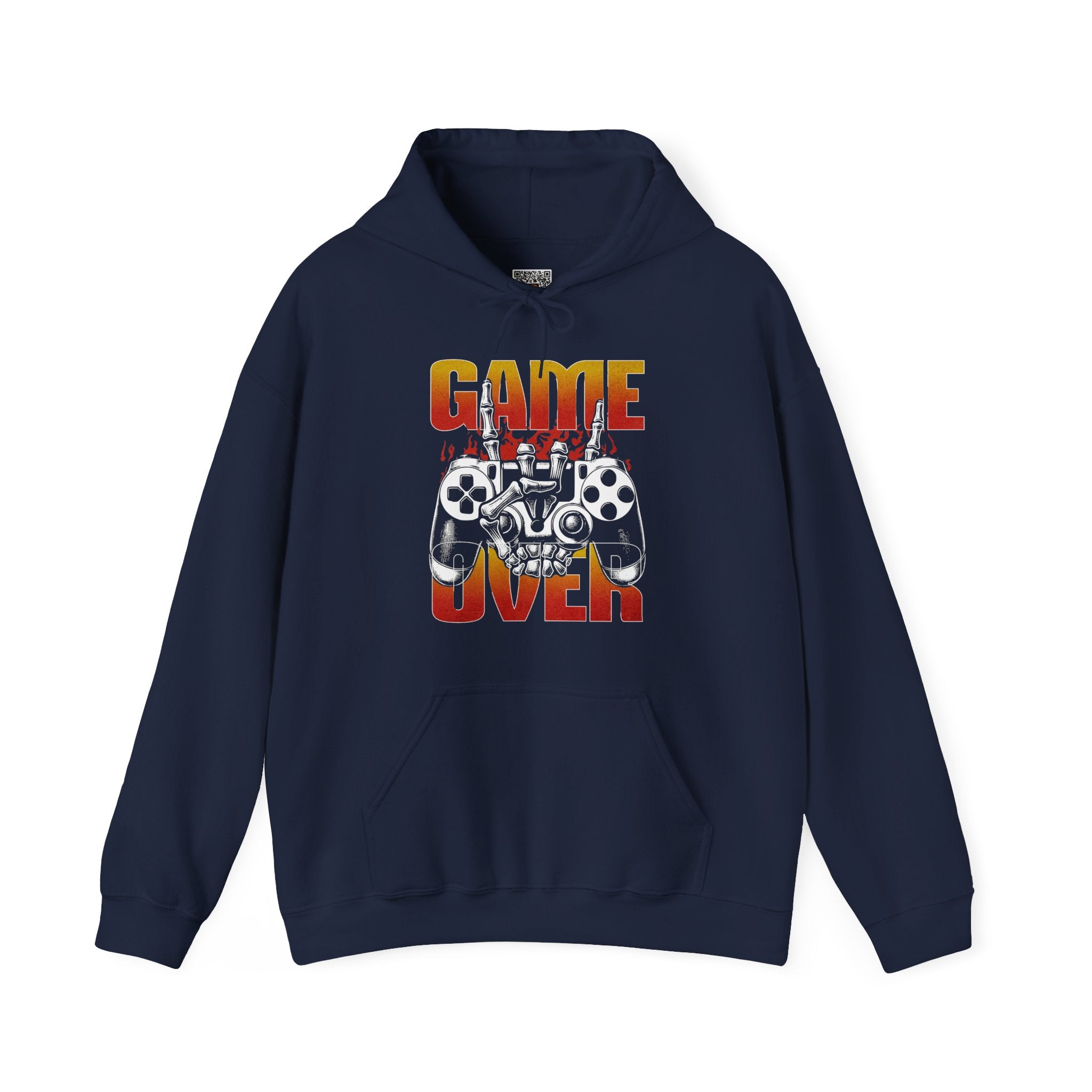 Game Over | Retro Skeleton Gamer Hoodie | Cr8tive Designs