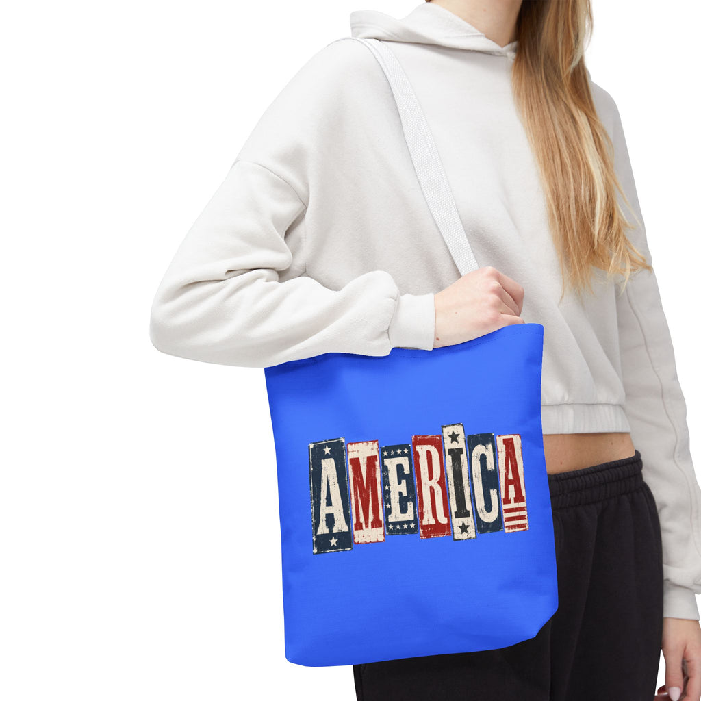 America | Patriotic Vintage Tote Bag | Cr8tive Designs