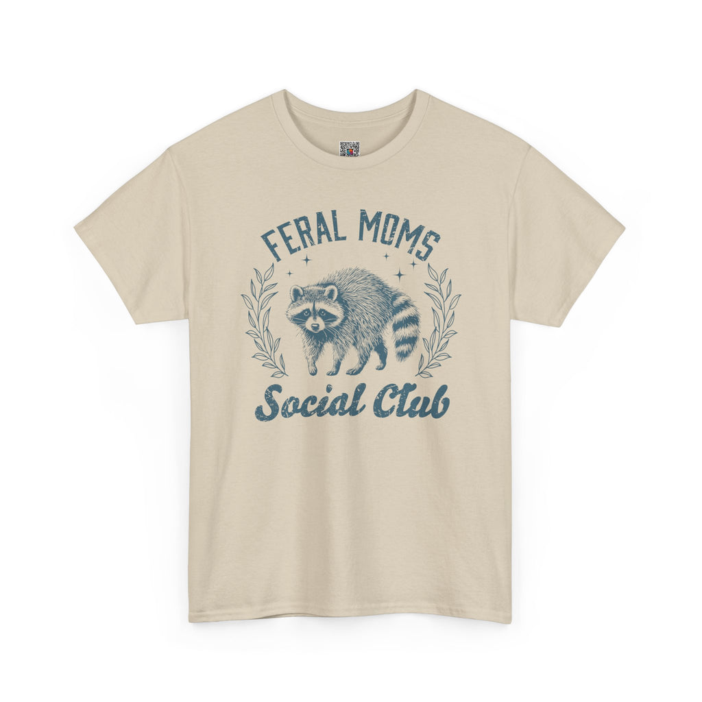 Feral Moms Club Graphic Tee – Trendy Funny Mom Shirt, Motherhood Humor Tee | Cr8tive Designs