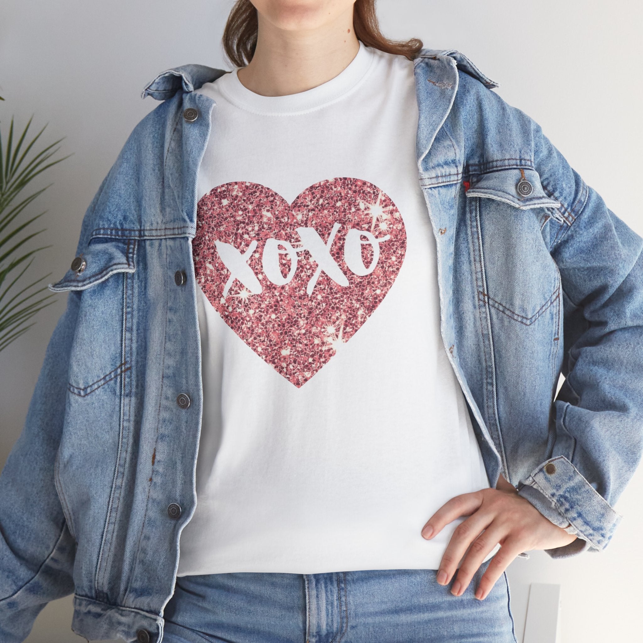 XOXO Glitter Heart Tee