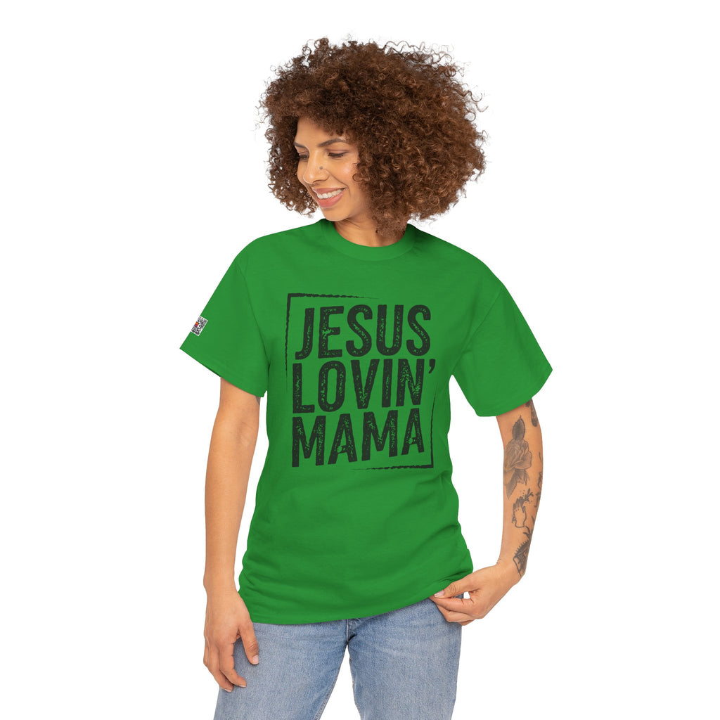 Jesus Lovin Mama Graphic Tee – Christian Mom Shirt, Faith-Based Mama Tee, Religious Gift | Cr8tive Designs