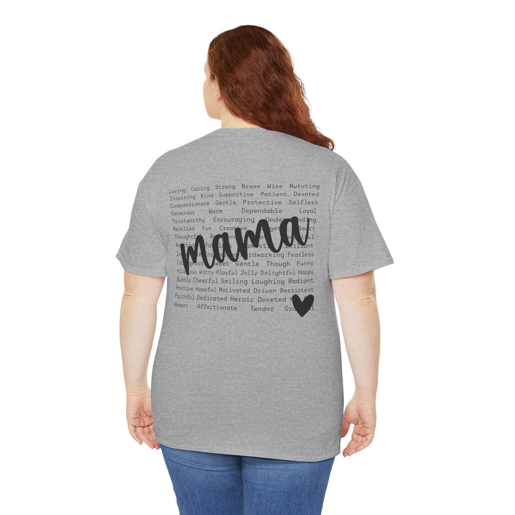 Mama Script Tee – Inspirational Motherhood Shirt, Soft Minimalist Mom Graphic T-Shirt | Cr8tive Designs