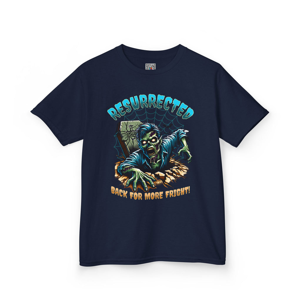 Kids T‑Shirt | "Resurrected: Back For More Fright" Zombie Graphic | Cr8tive Designs