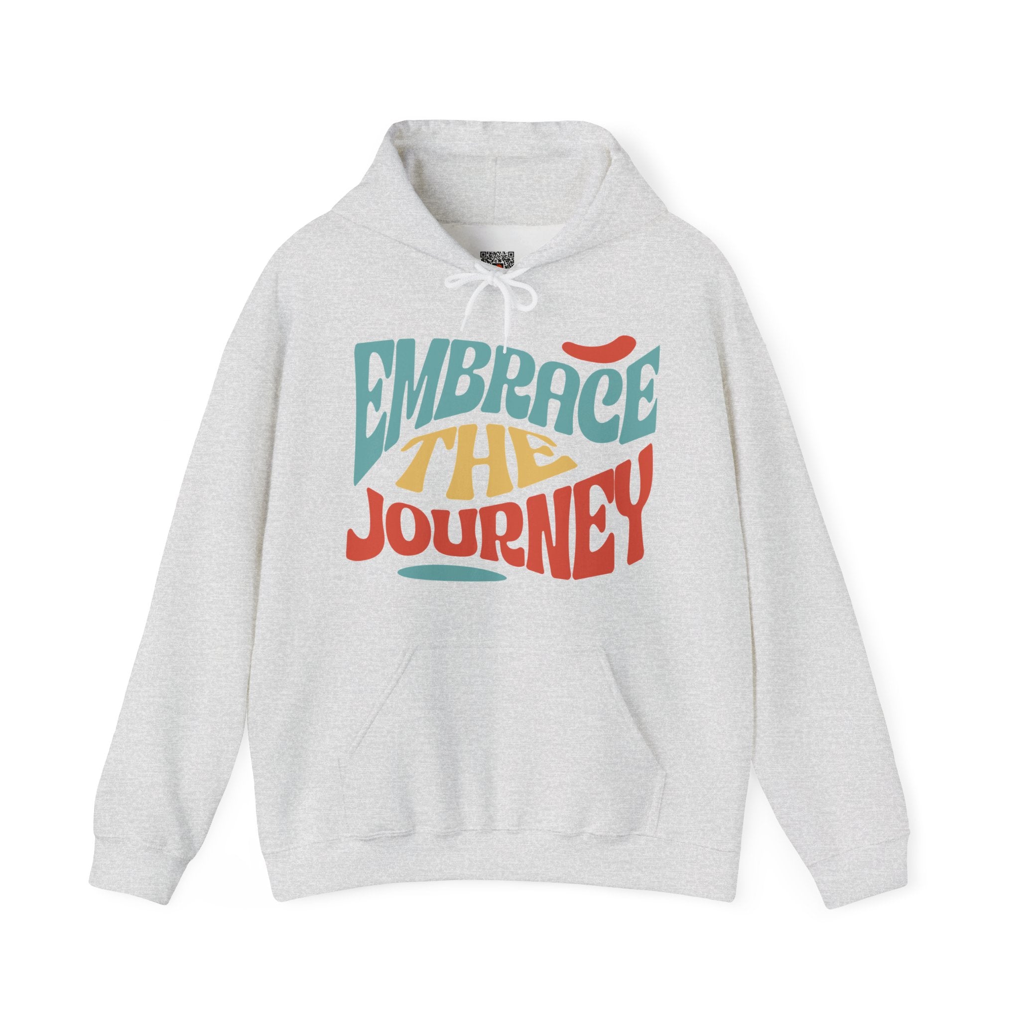 Embrace the Journey | Colorful Retro Motivational Hoodie | Cr8tive Designs