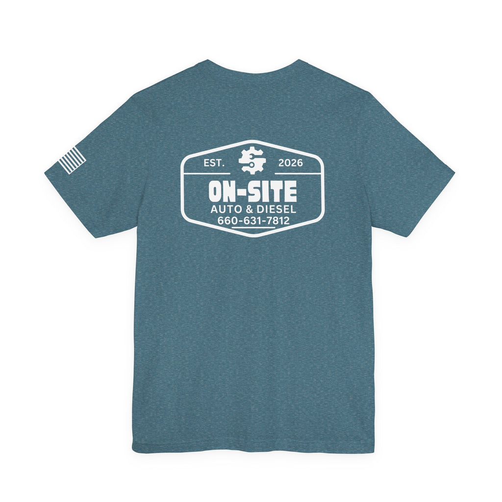 On-Site Auto & Diesel Crew Tee | Cr8tive Designs