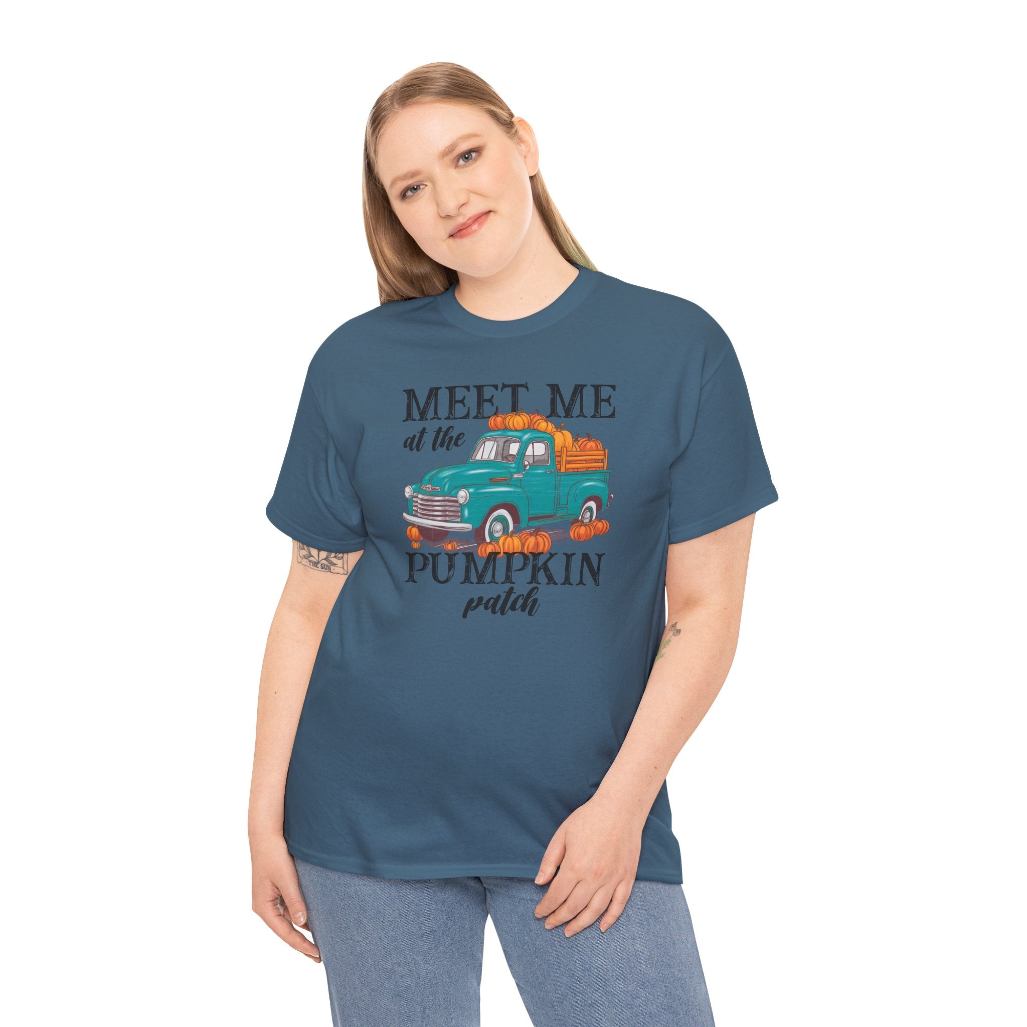 Meet Me at the Pumpkin Patch Tee | Rustic Farm Truck Graphic T-Shirt | Cr8tive Designs
