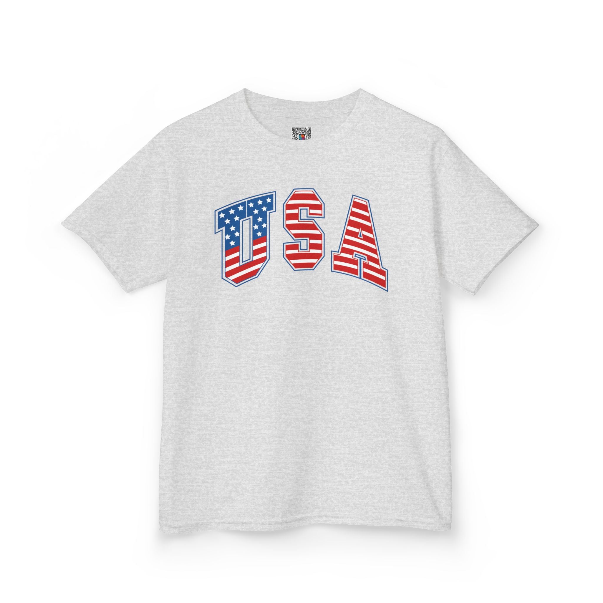 Kids USA Flag Tee | Patriotic Front and Back Design | Cr8tive Designs