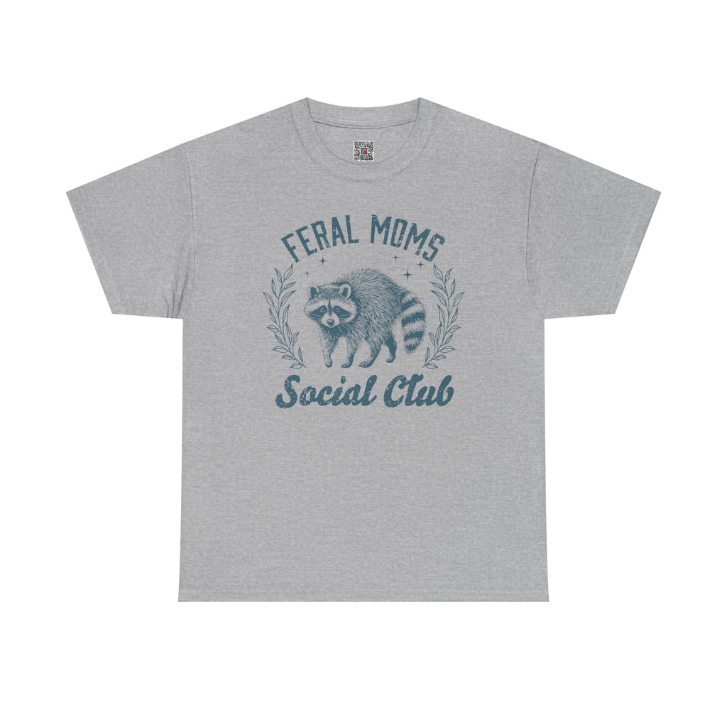 Feral Moms Club Graphic Tee – Trendy Funny Mom Shirt, Motherhood Humor Tee | Cr8tive Designs