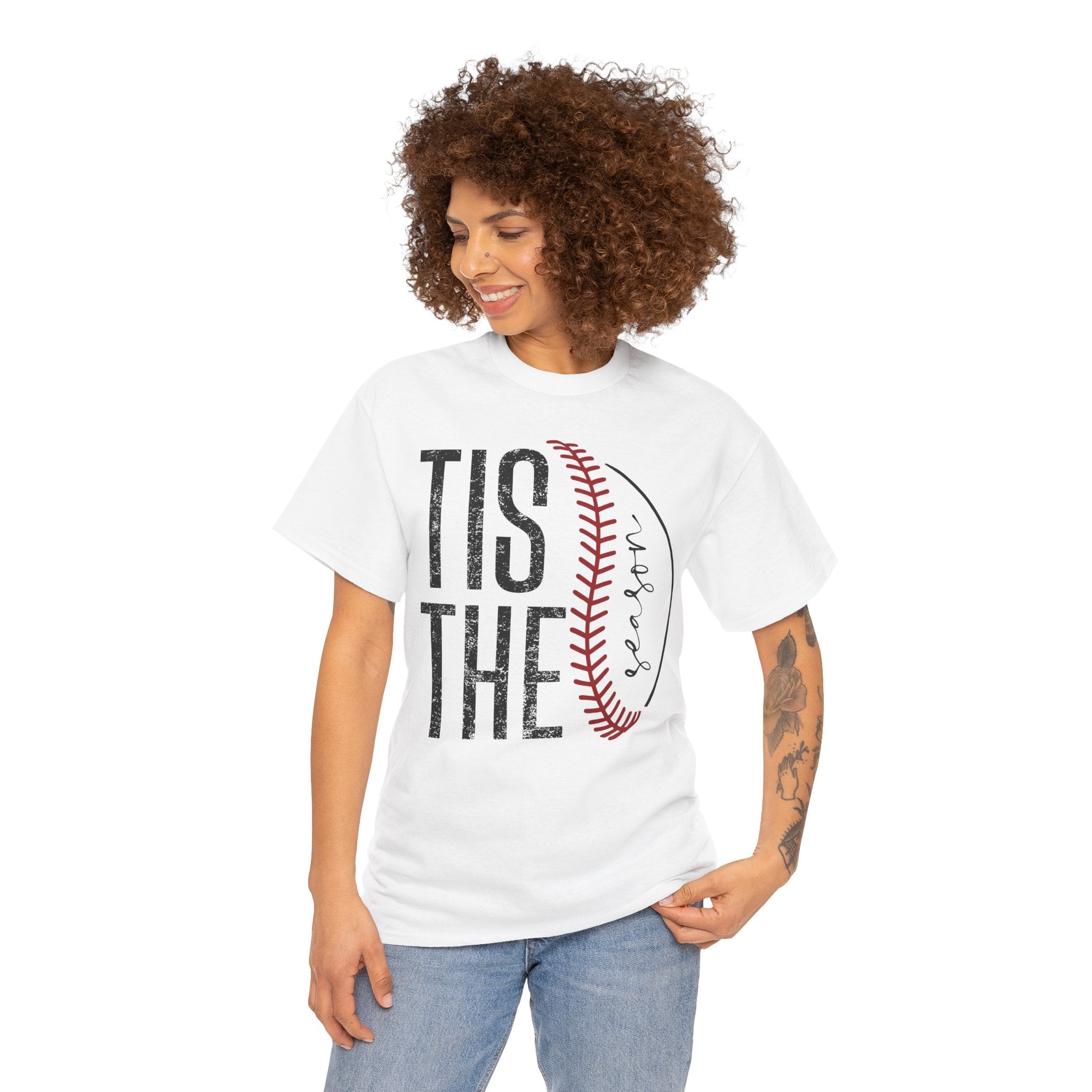 Tis The Season Vintage Baseball T-Shirt /Cr8tive Designs