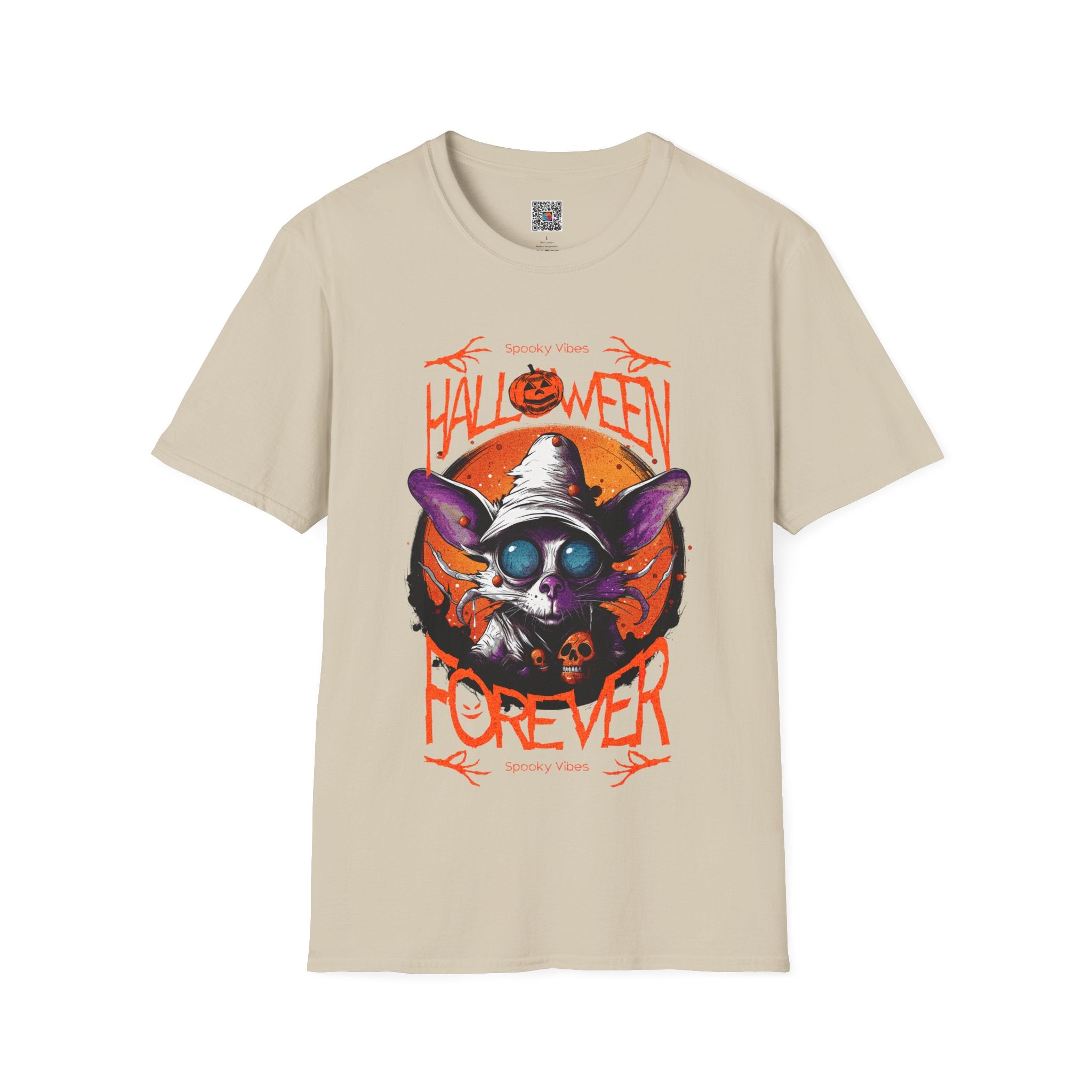 Halloween Forever T-Shirt | Cute Spooky Bat Witch Graphic Tee | Cr8tive Designs