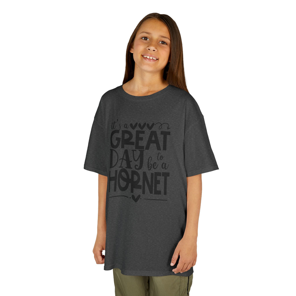 It's a Great Day to Be a Hornet Youth T-Shirt | School Spirit Kids Tee | Cr8tive Designs