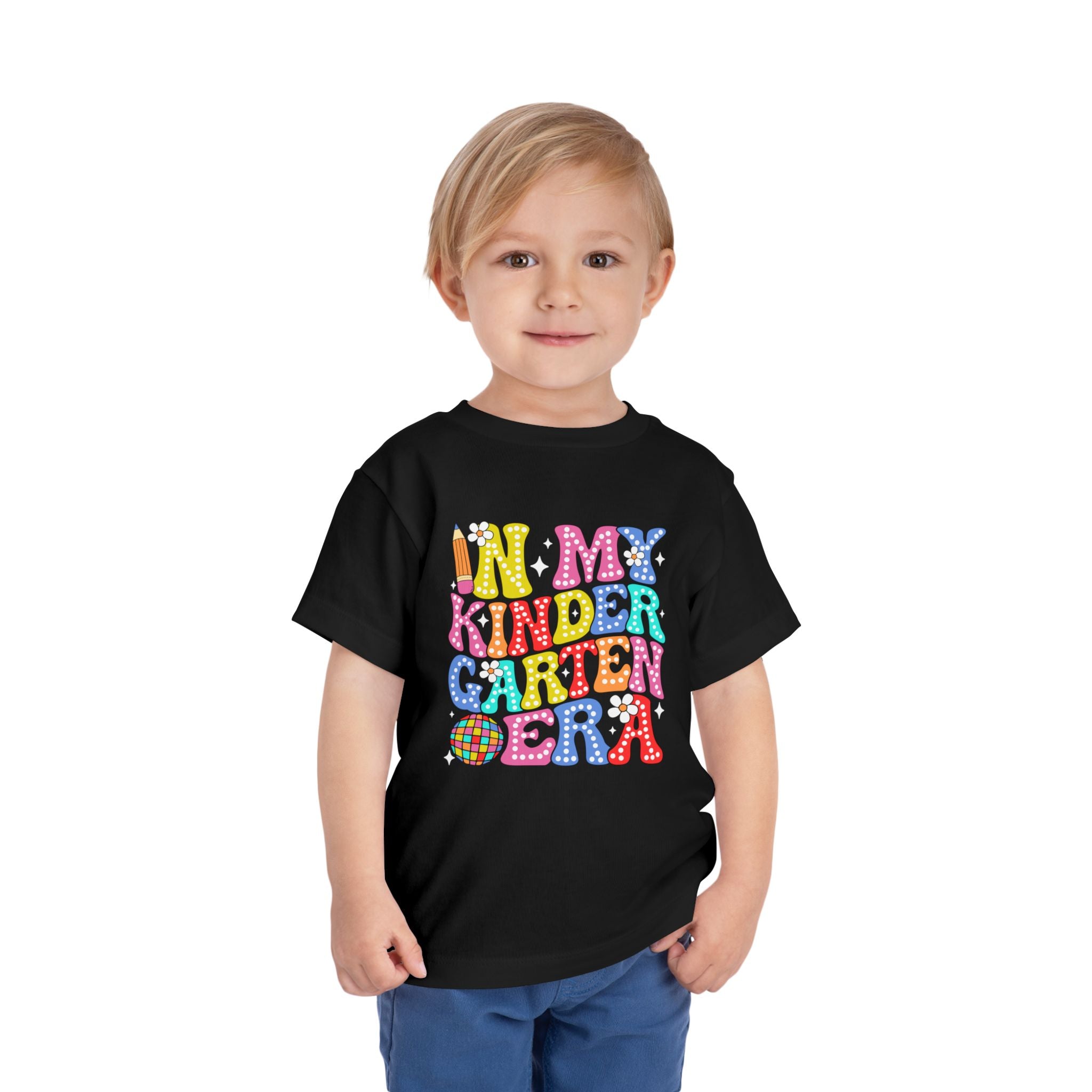 In My Kindergarten Era Toddler Tee | Colorful Retro School T-Shirt | Cr8tive Designs