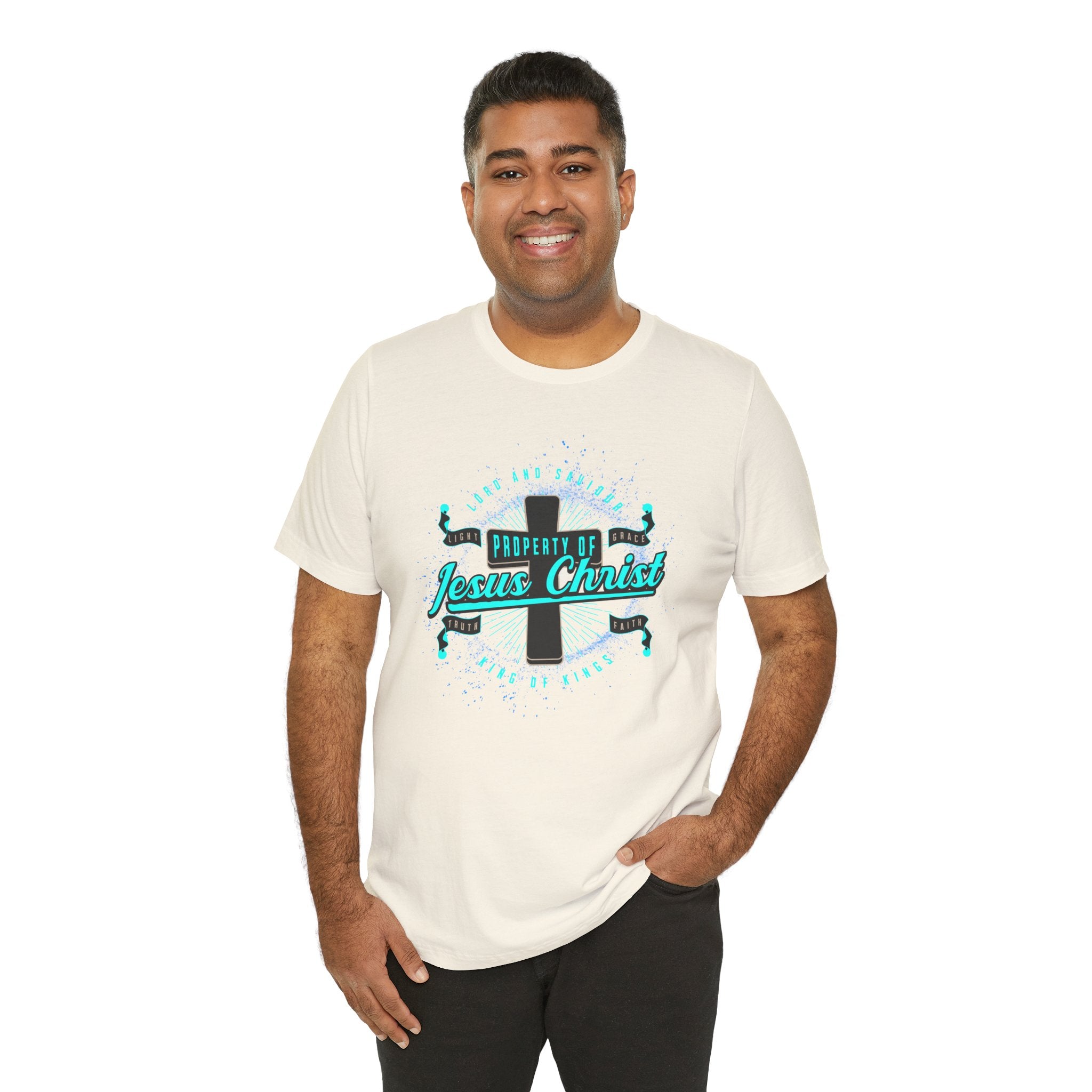Jesus Christ Cross T-Shirt — "Property of Jesus Christ" Faith Tee| Cr8tive Designs