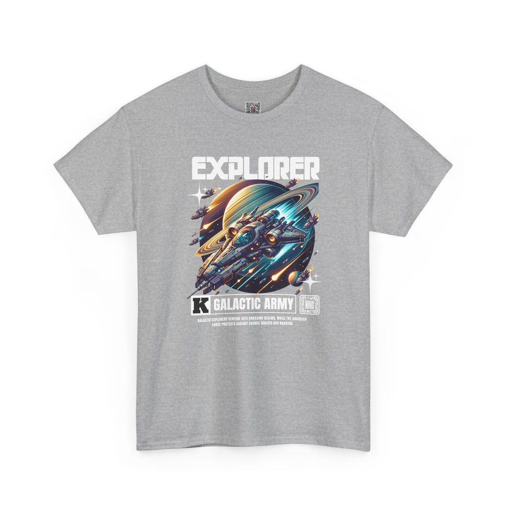 Explorer Galactic Army T-Shirt | Futuristic Spaceship Sci-Fi Graphic Tee | Cr8tive Designs