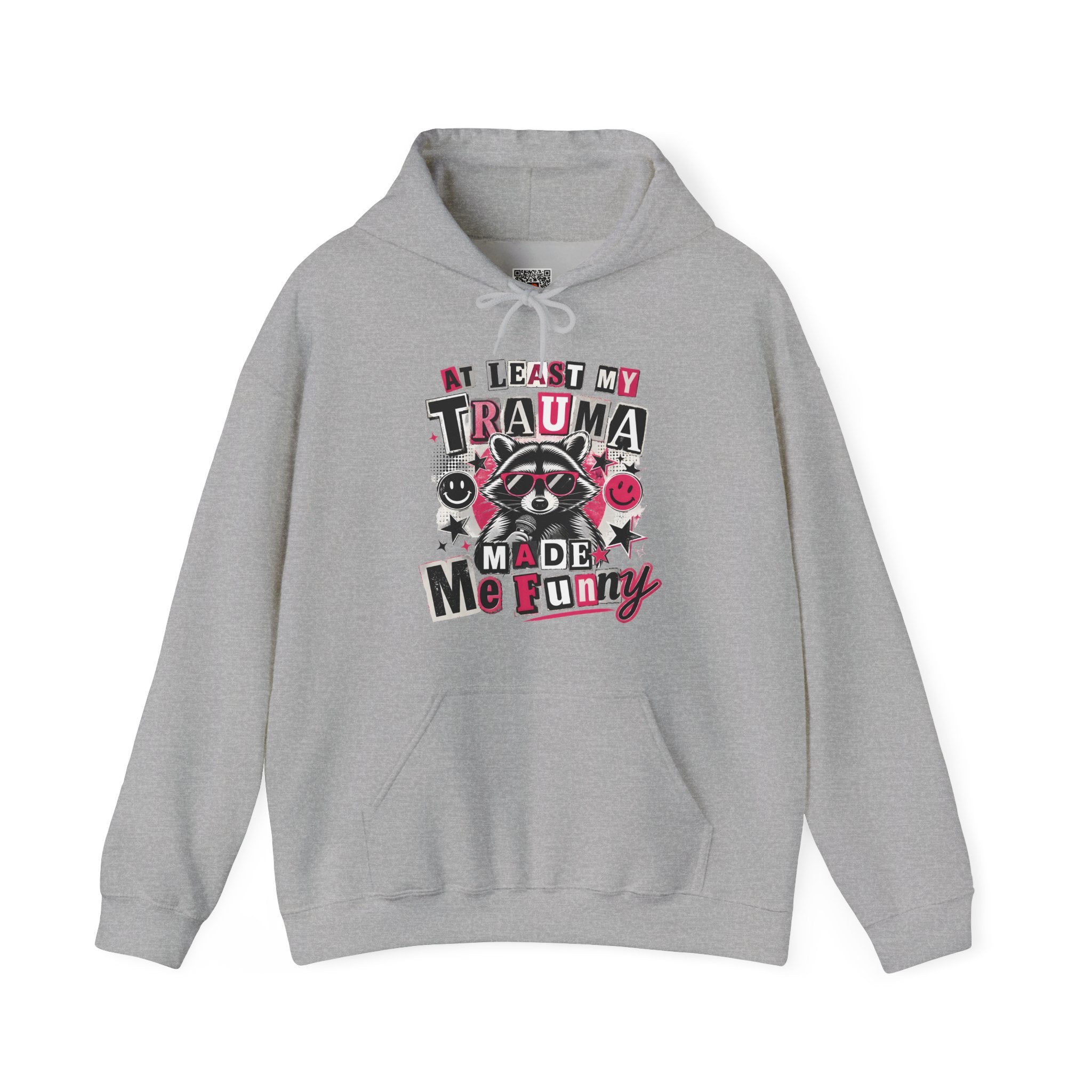 At Least My Trauma Made Me Funny | Sarcastic Raccoon Hoodie | Cr8tive Designs
